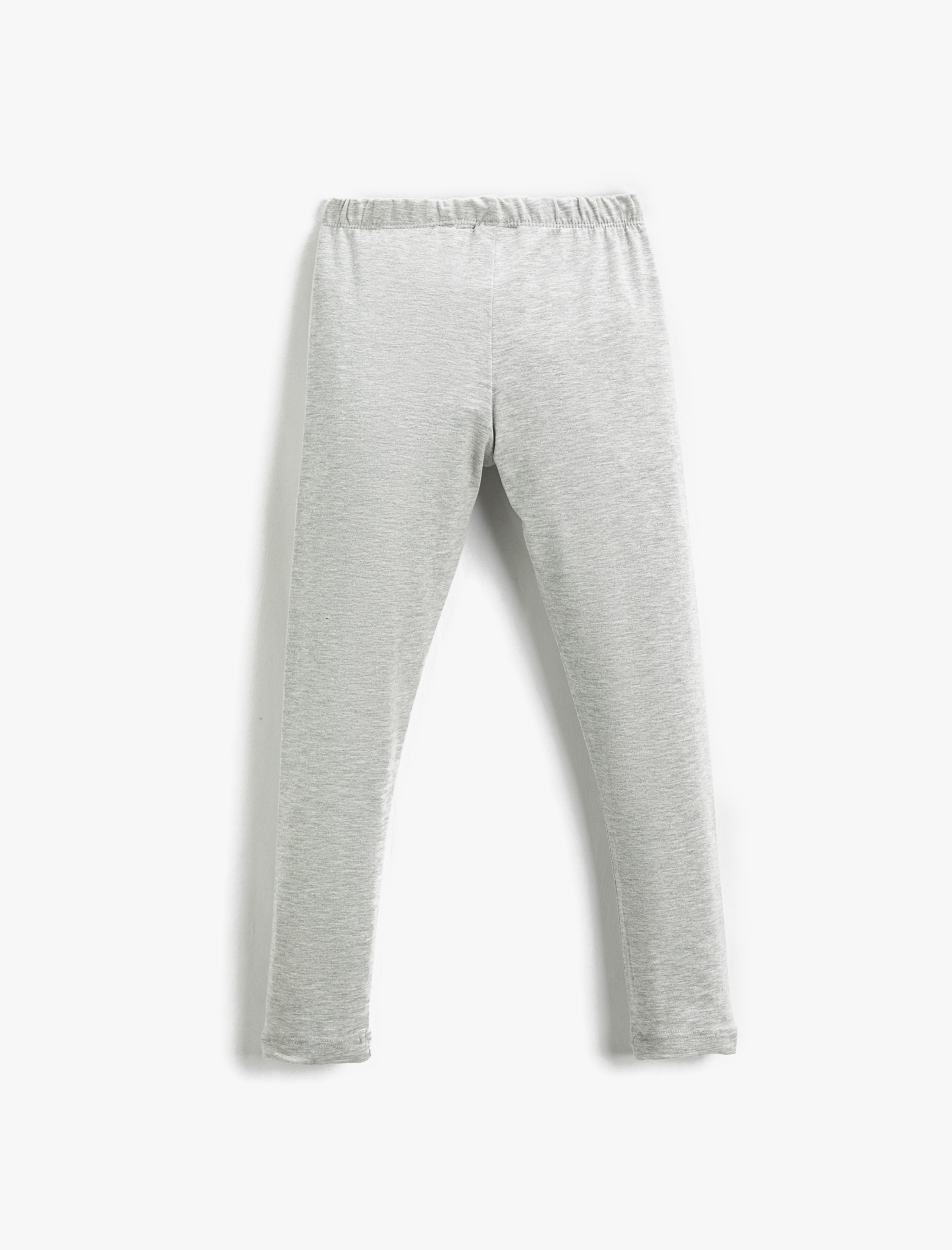  Kız Çocuk Basic Tayt Beli Lastikli Pamuklu