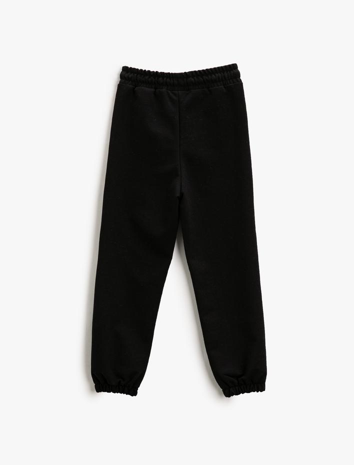 Kız Çocuk Basic Jogger Eşofman Altı Beli Bağlamalı