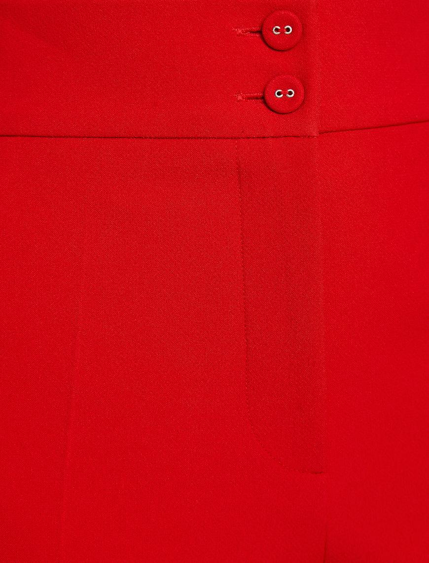   Düğme Detaylı Pantolon
