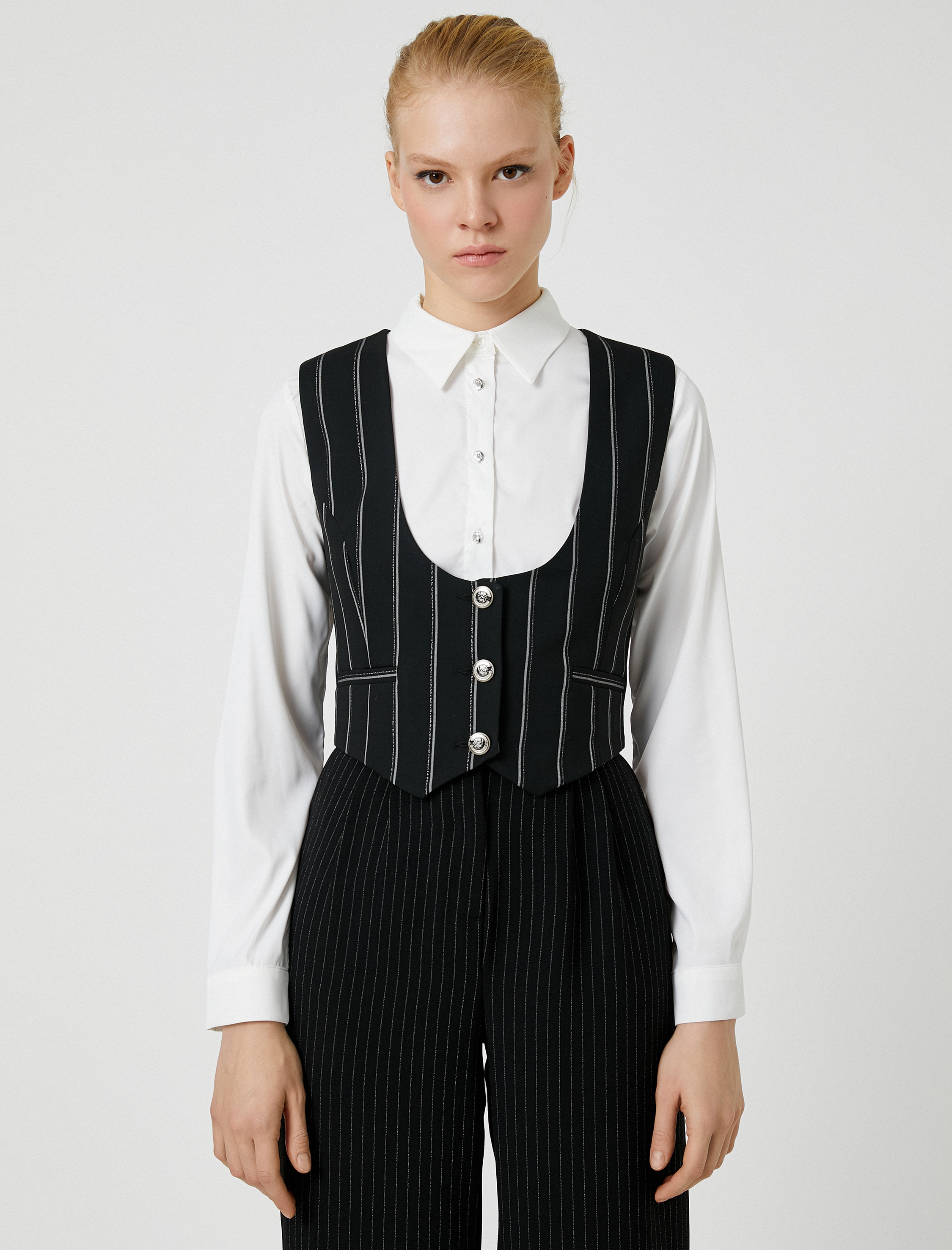   Düğmeli Cepken Yelek