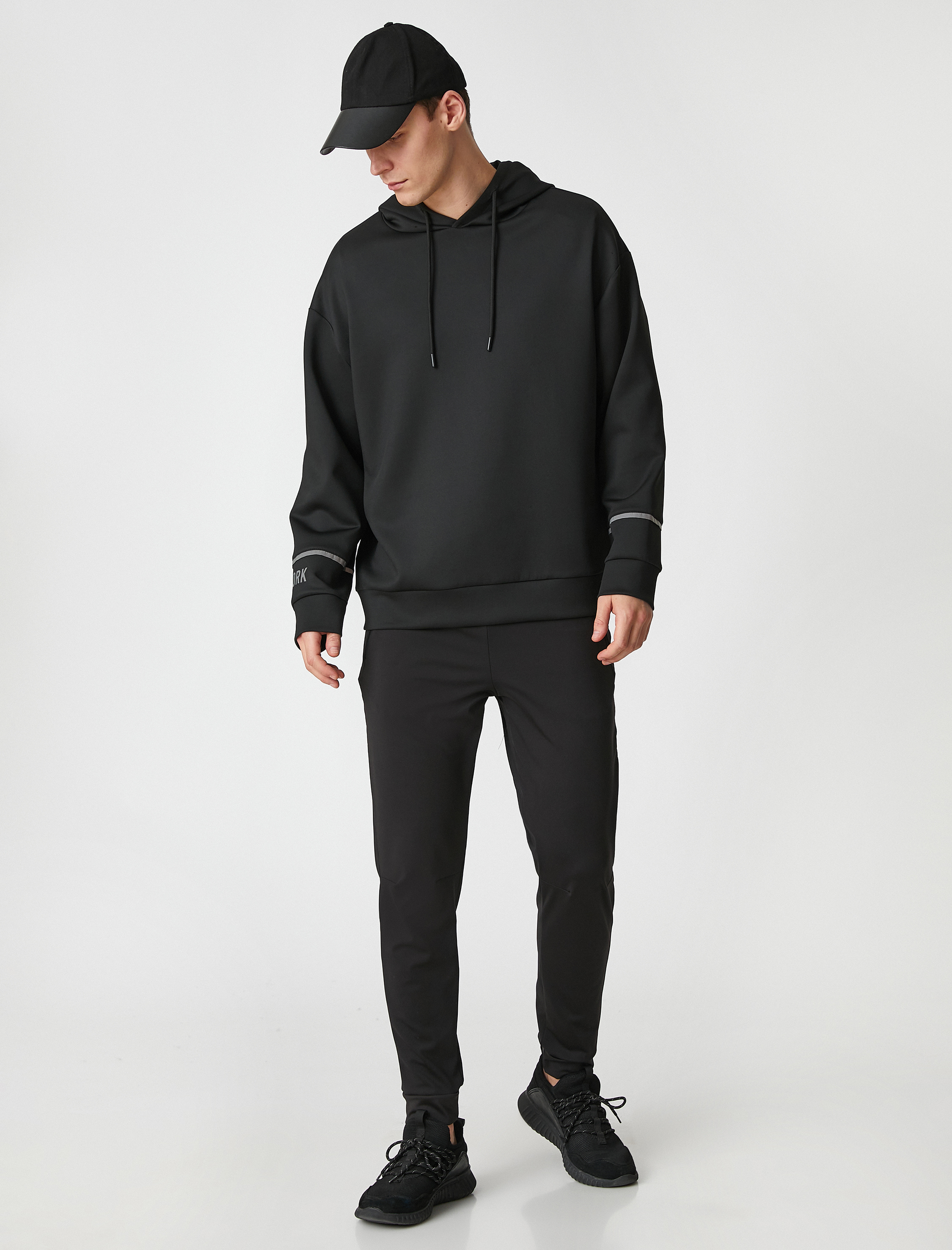   Jogger Spor Eşofman Altı Fermuar Cepli Beli Bağcıklı