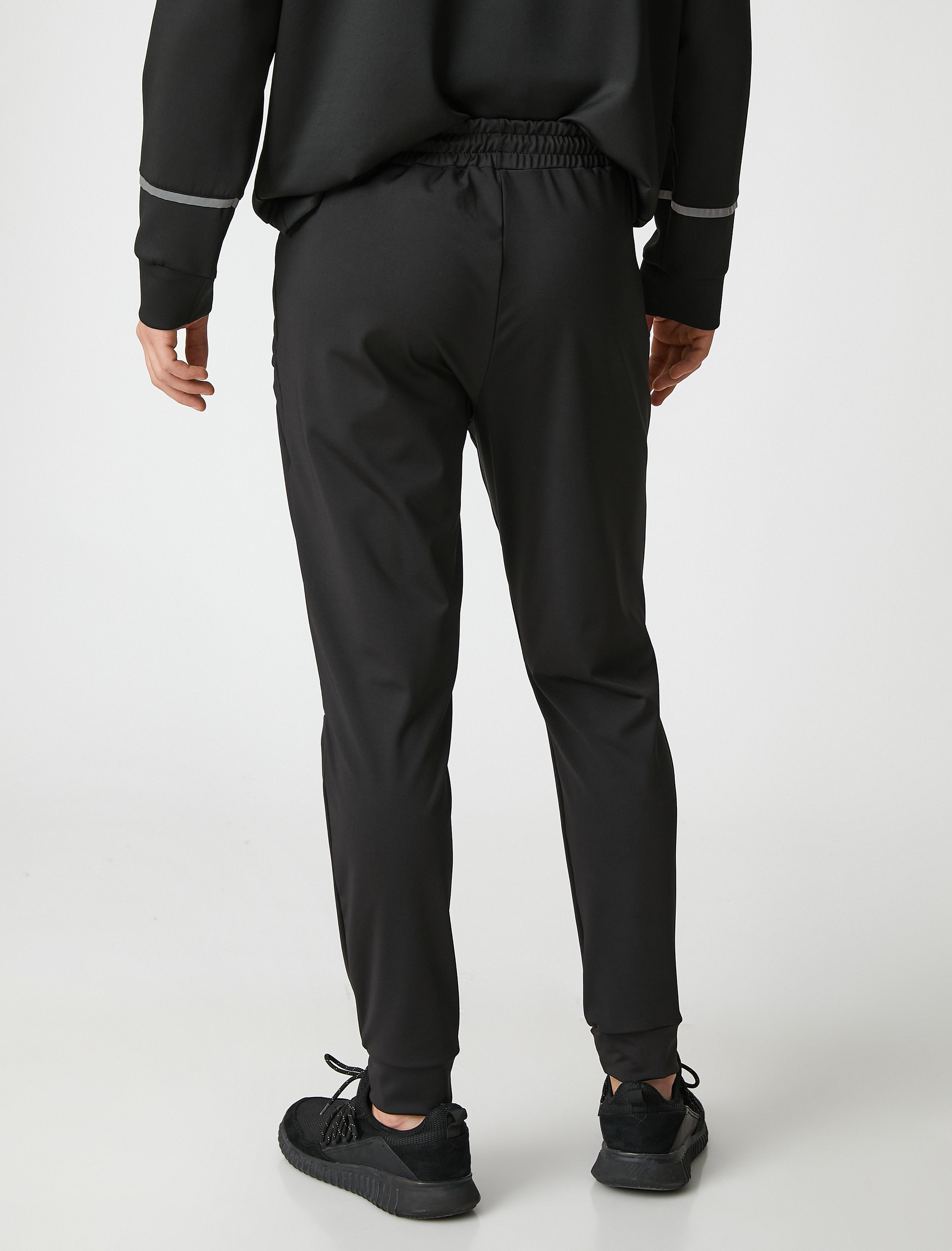   Jogger Spor Eşofman Altı Fermuar Cepli Beli Bağcıklı