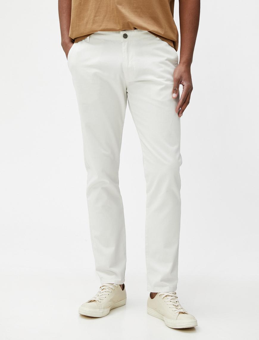   Basic Chino Pantolon Pamuklu