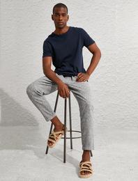 Basic Chino Pantolon Beli Bağcıklı