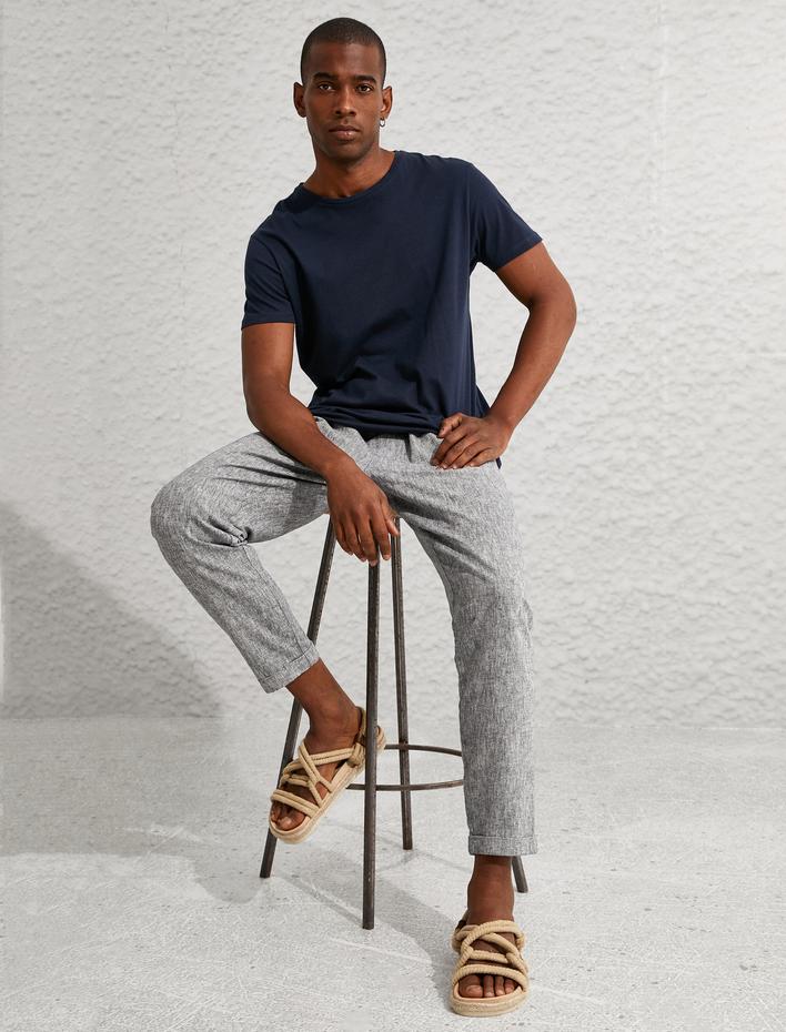  Basic Chino Pantolon Beli Bağcıklı