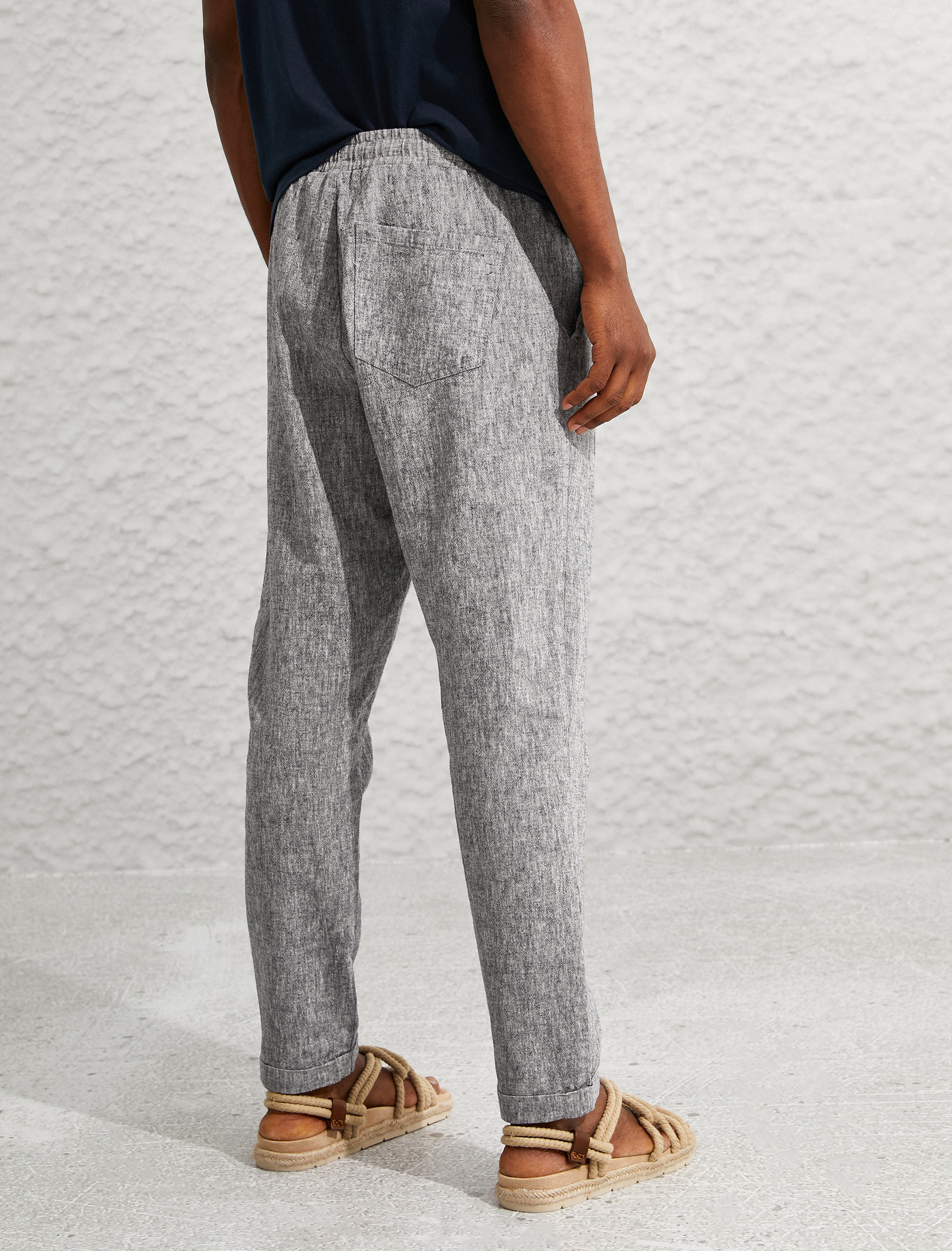   Basic Chino Pantolon Beli Bağcıklı