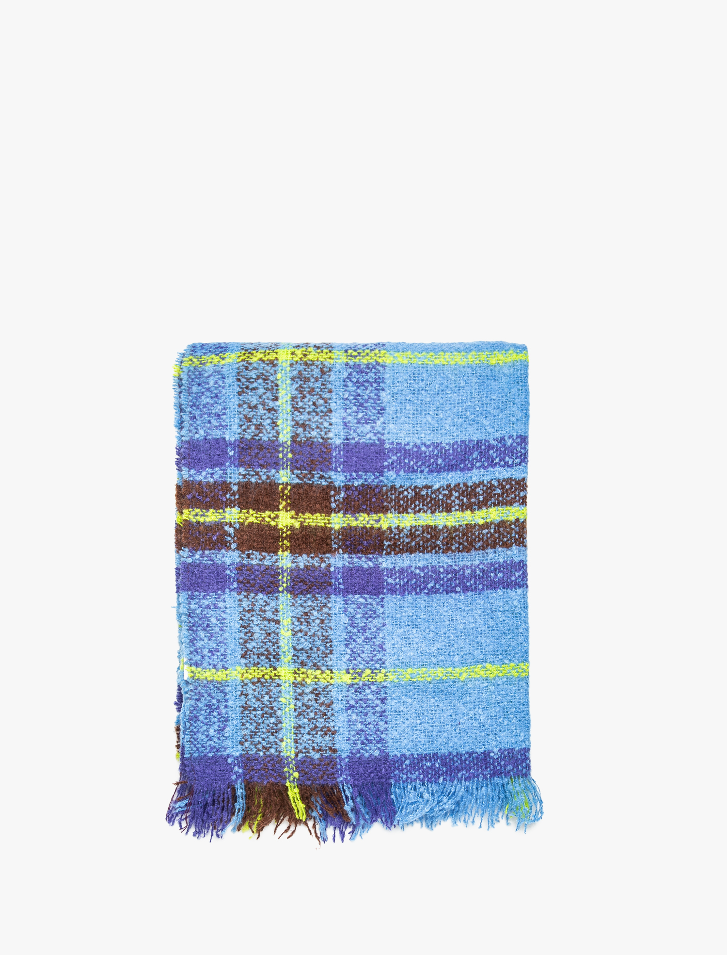  Kadın Ekose Atkı Püsküllü