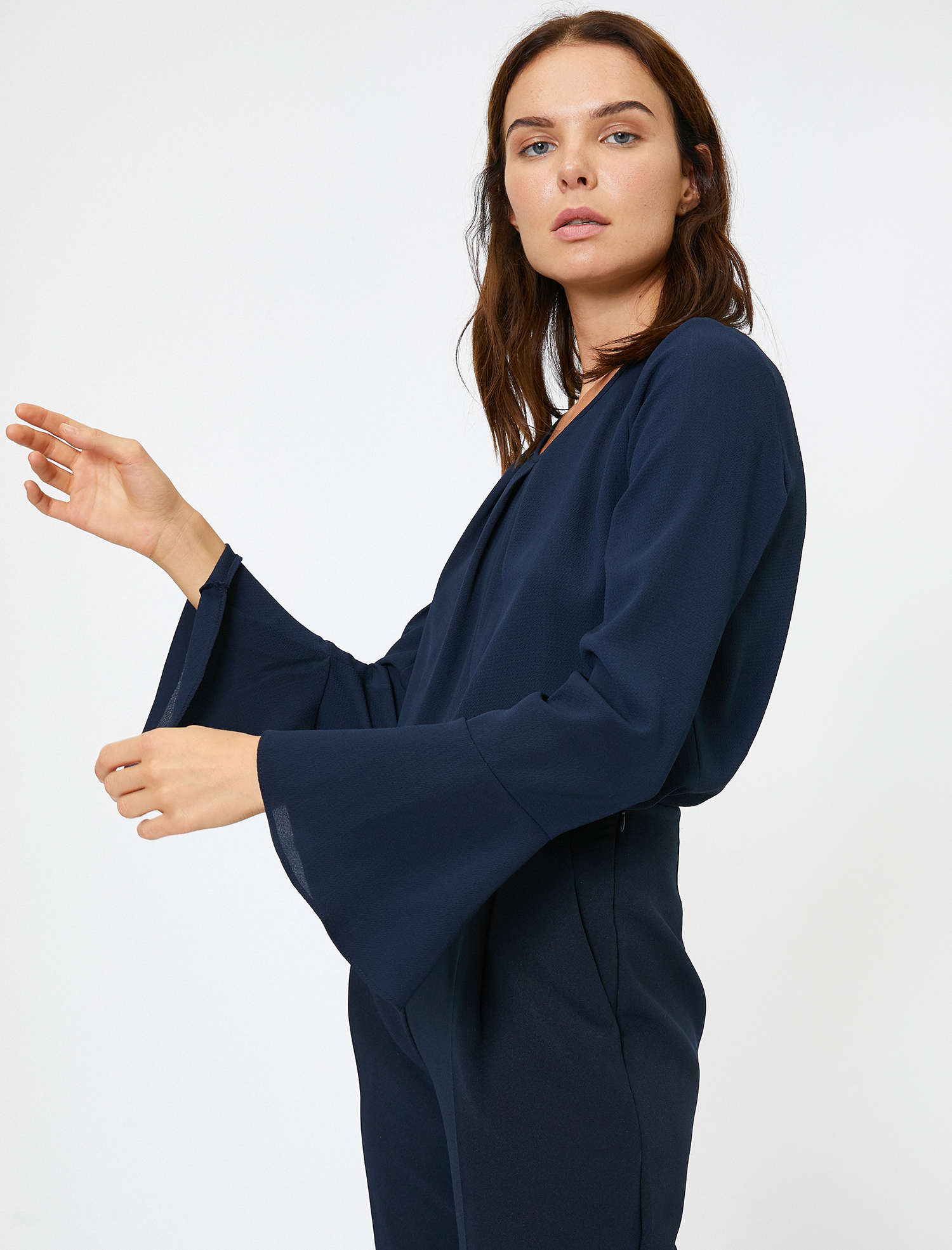 Kolları Volanlı Bluz