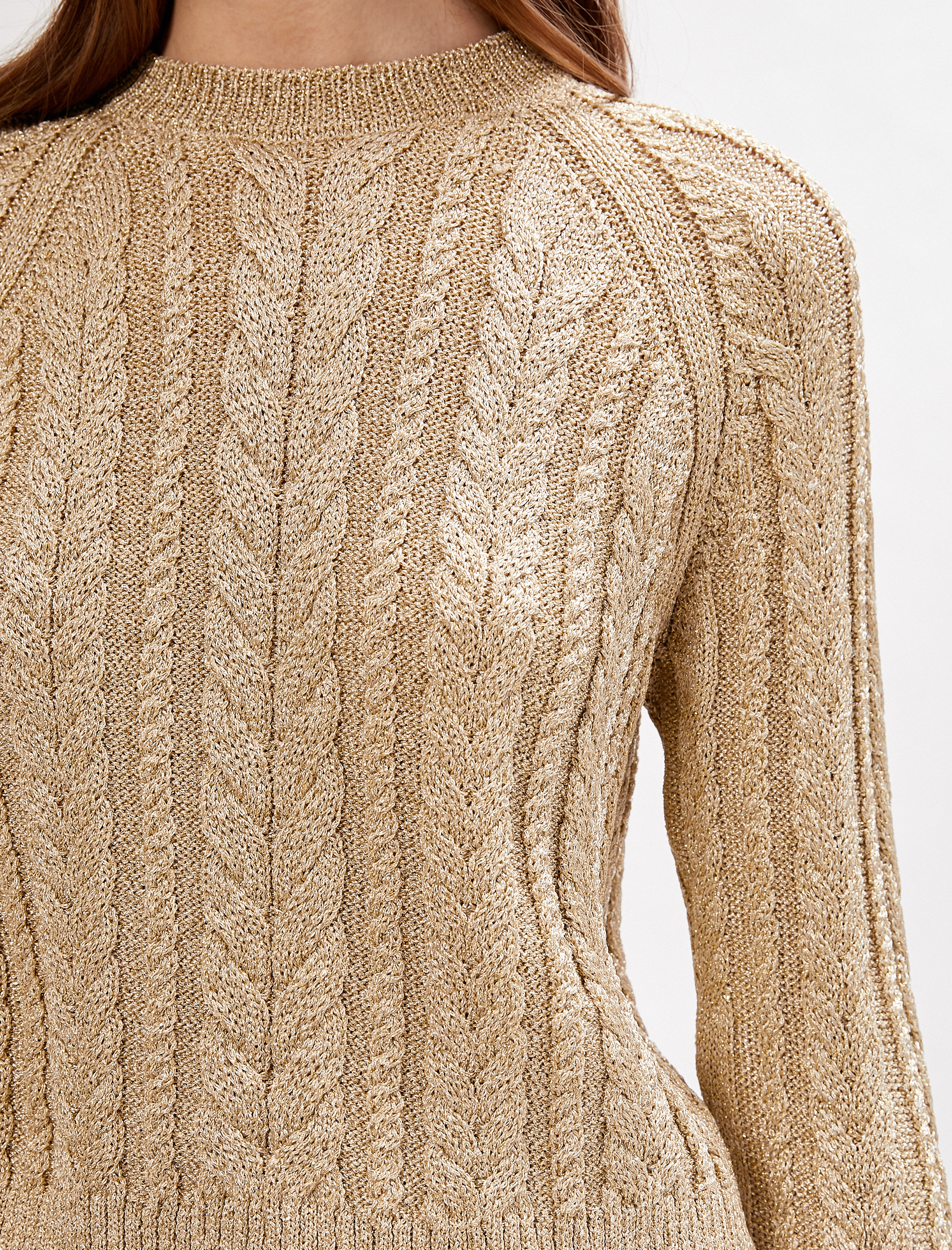   Örgü Detaylı Kazak