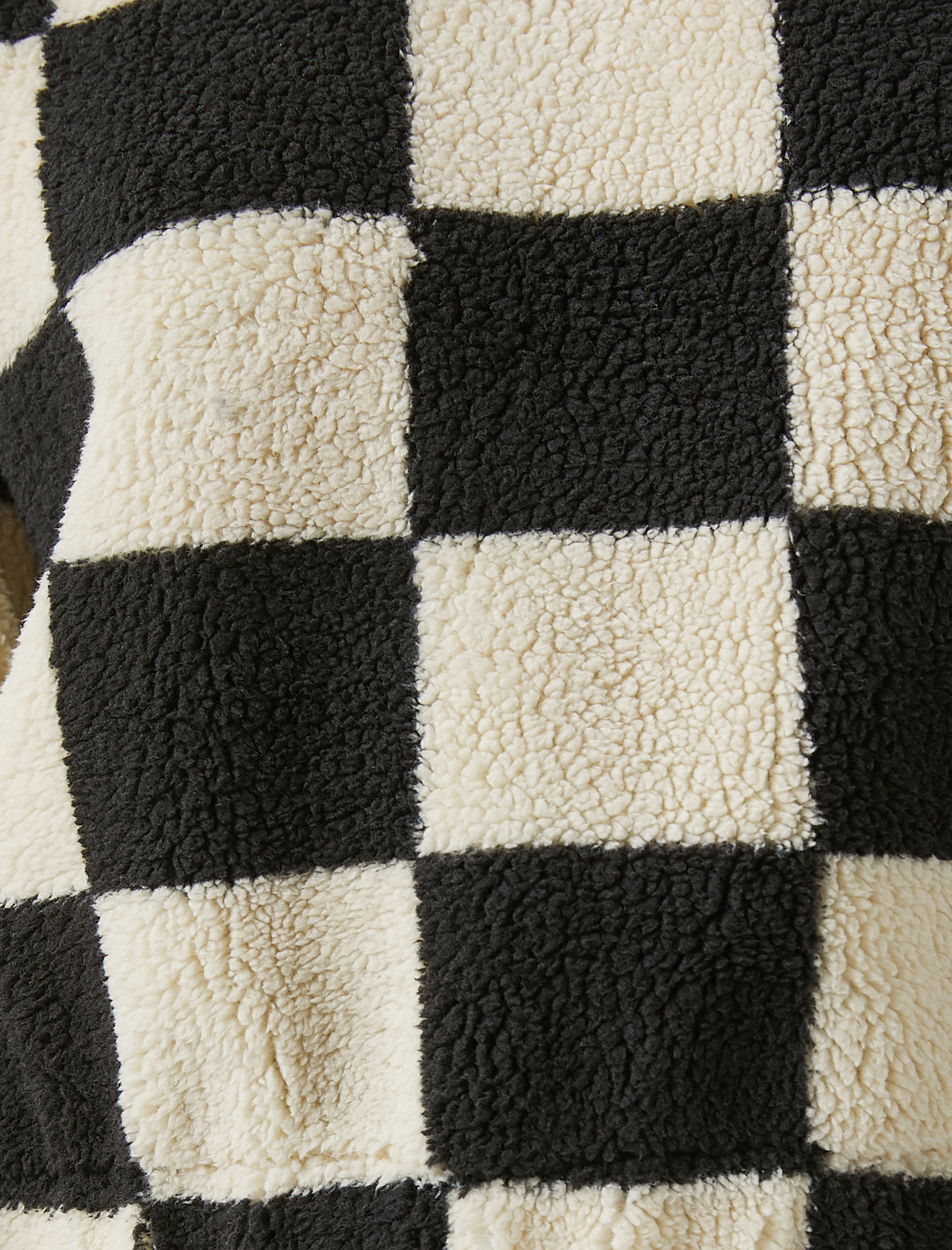   Kapüşonlu Kareli Uzun Kollu Sweatshirt