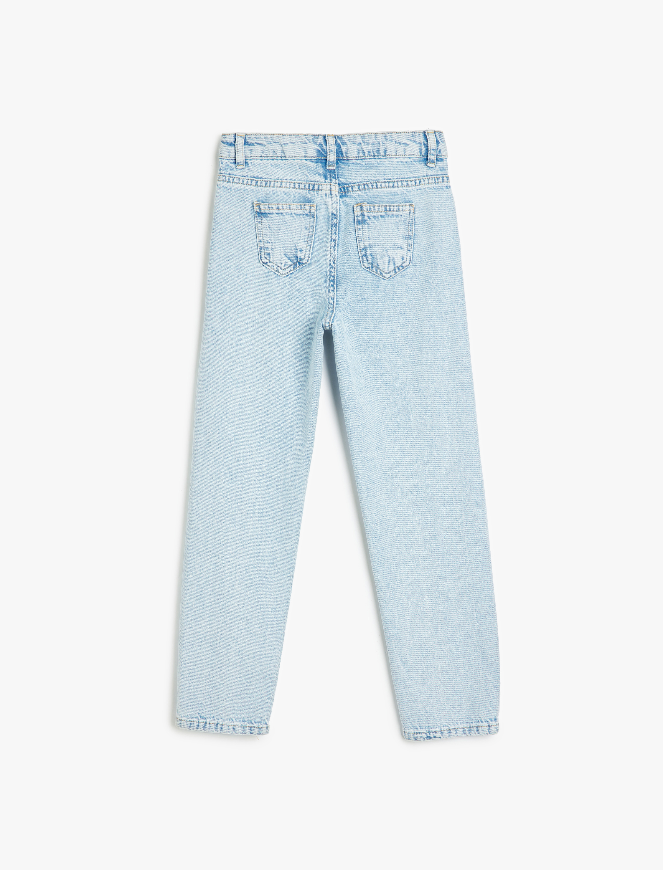  Erkek Çocuk Kot Pantolon Pamuklu Cep Detaylı