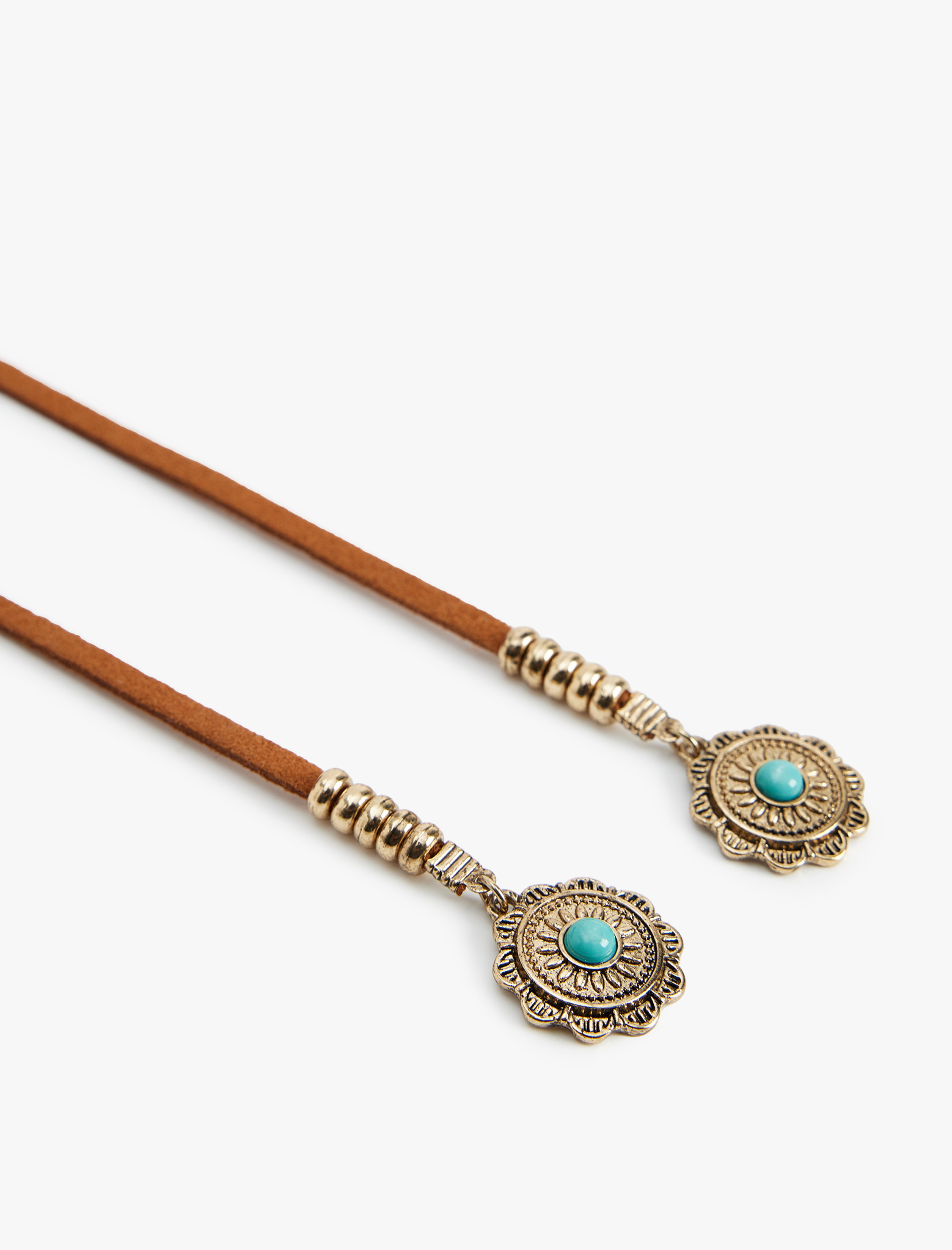  Kadın Uzun Choker Kolye Aksesuar Detaylı - Koton X Zeynep Bastık