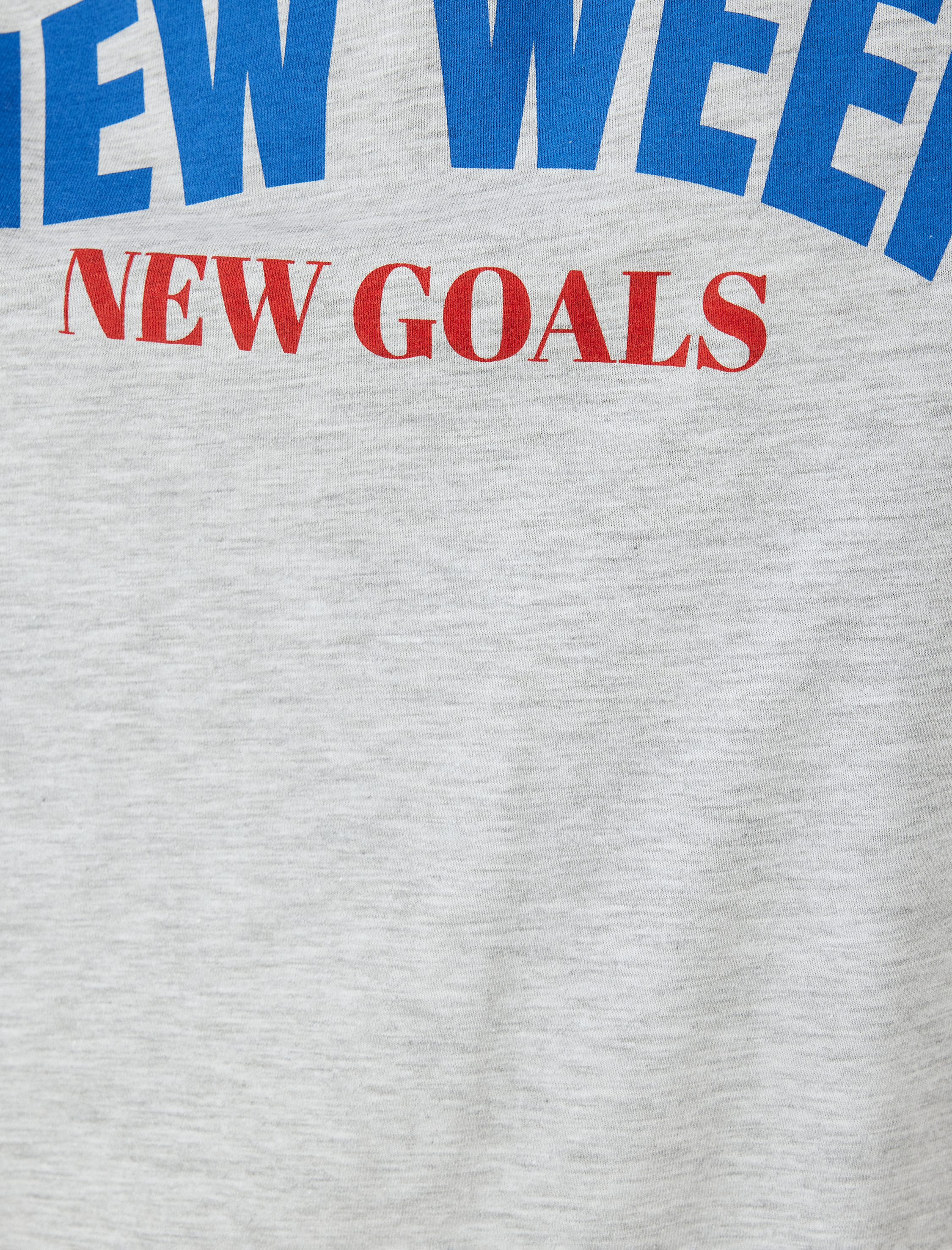   Oversize Baskılı Kısa Kollu Pamuklu Tişört