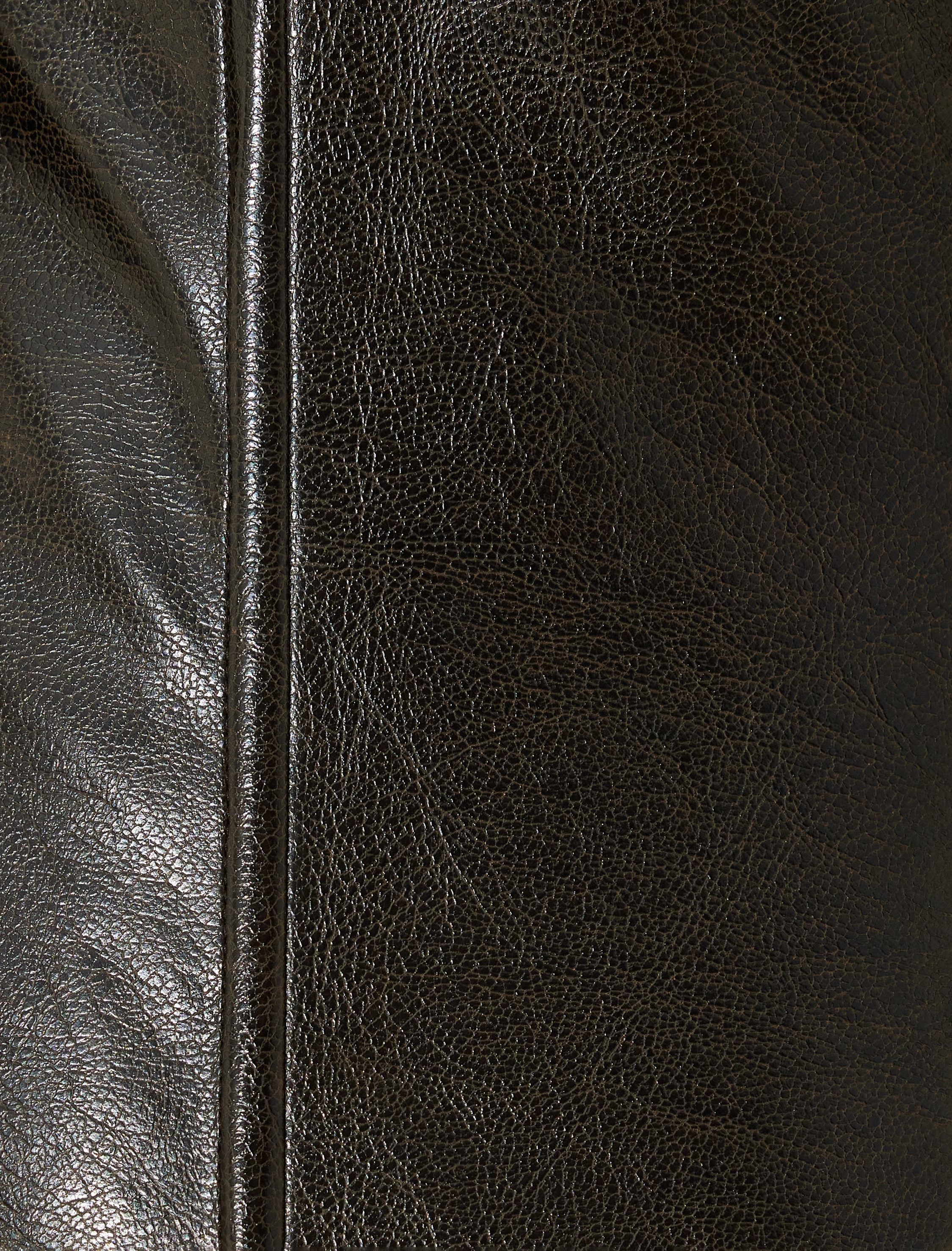   Mini Boy Uzun Kollu Slim Fit Suni Deri Gömlek Elbise