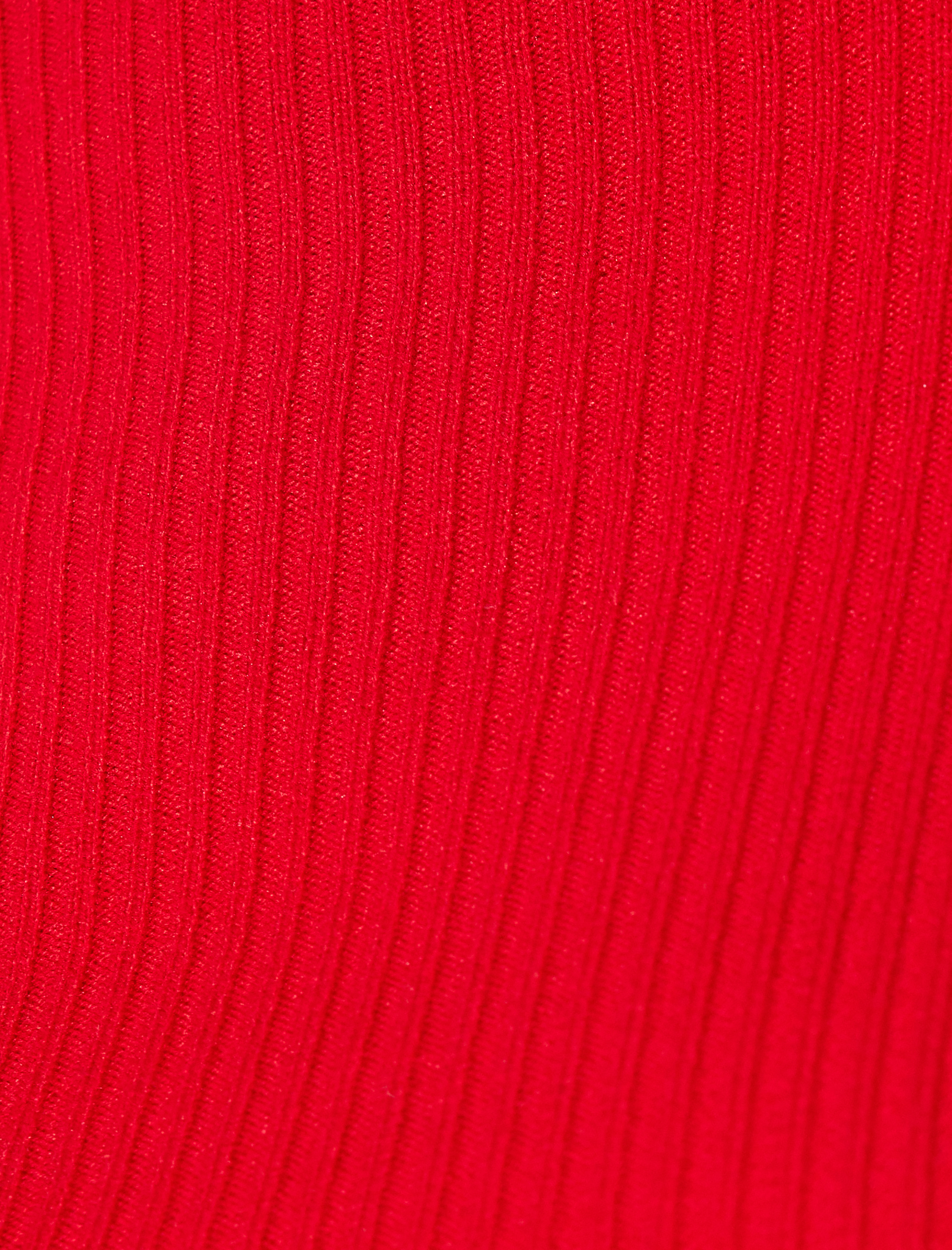   Uzun Kollu Slim Fit Boğazlı Triko Crop Kazak