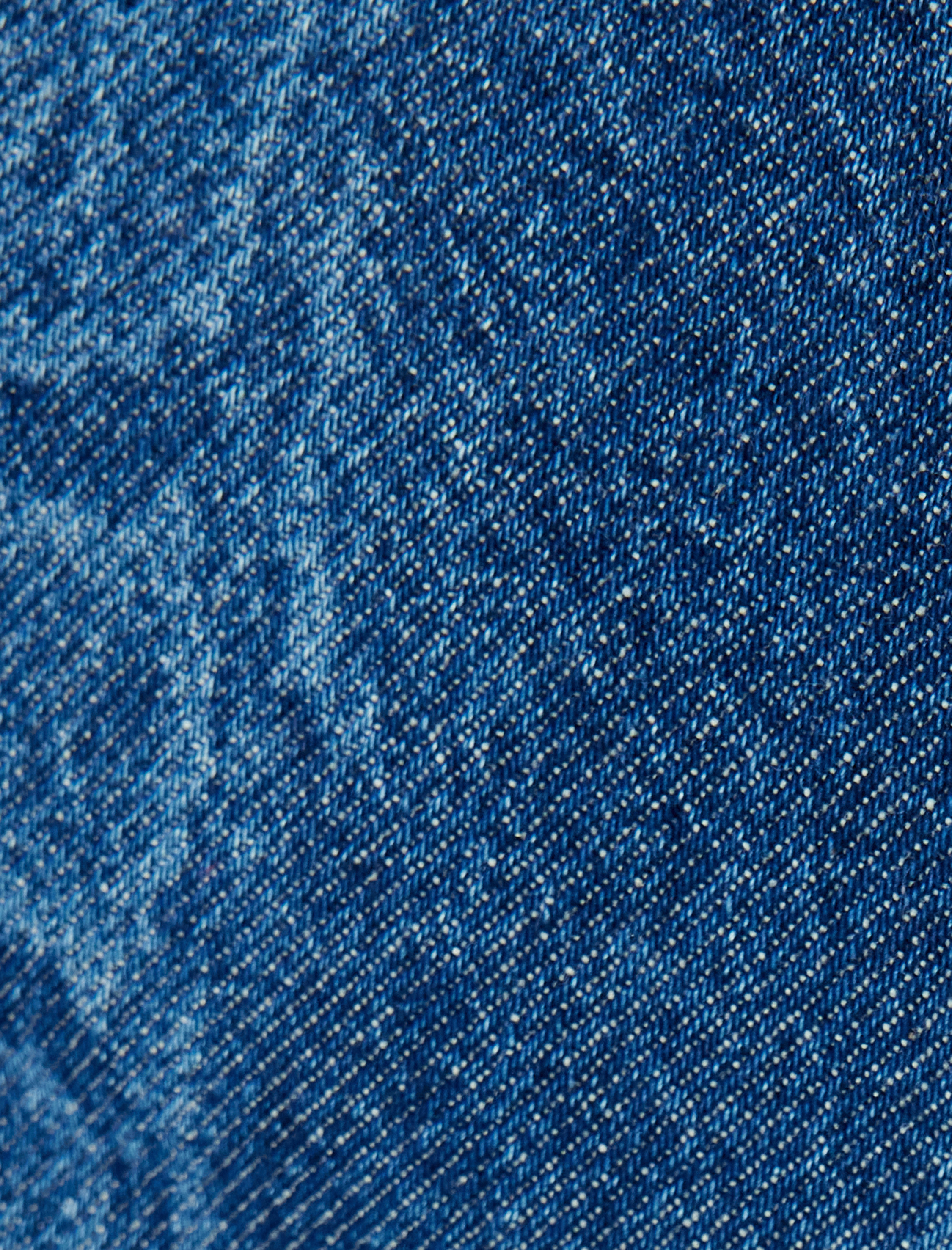 Koton X Zeynep Bastık - Yılan Derisi Desenli Standart Bel Geniş Paça Kot Pantolon