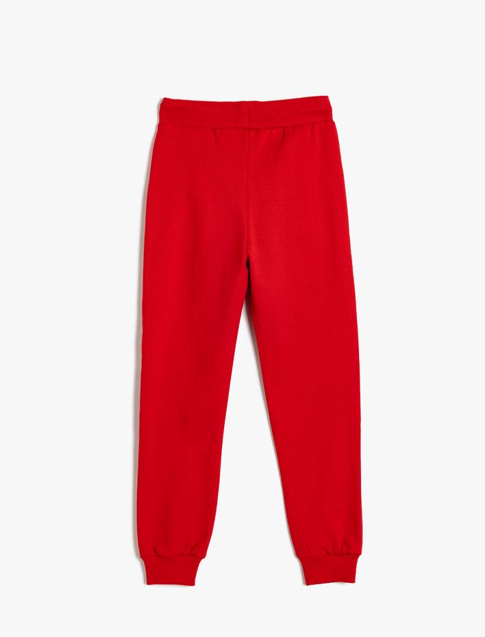 Erkek Çocuk Cep Detaylı Beli Bağlamalı Pamuklu Jogger Eşofman Altı