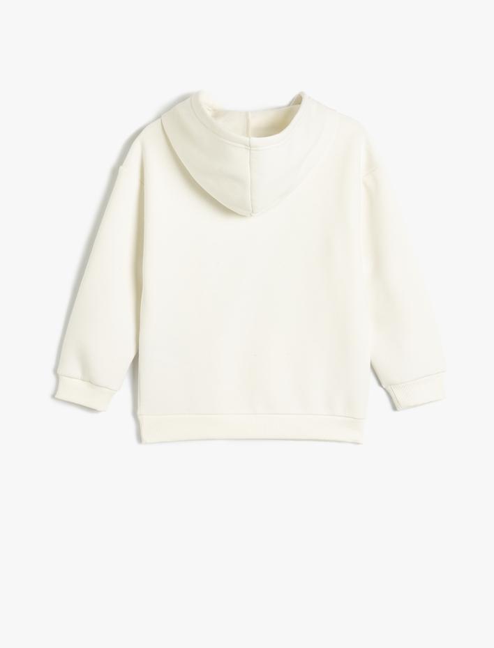 Erkek Çocuk Kapşonlu Sweatshirt Los Angeles Baskılı Şardonlu