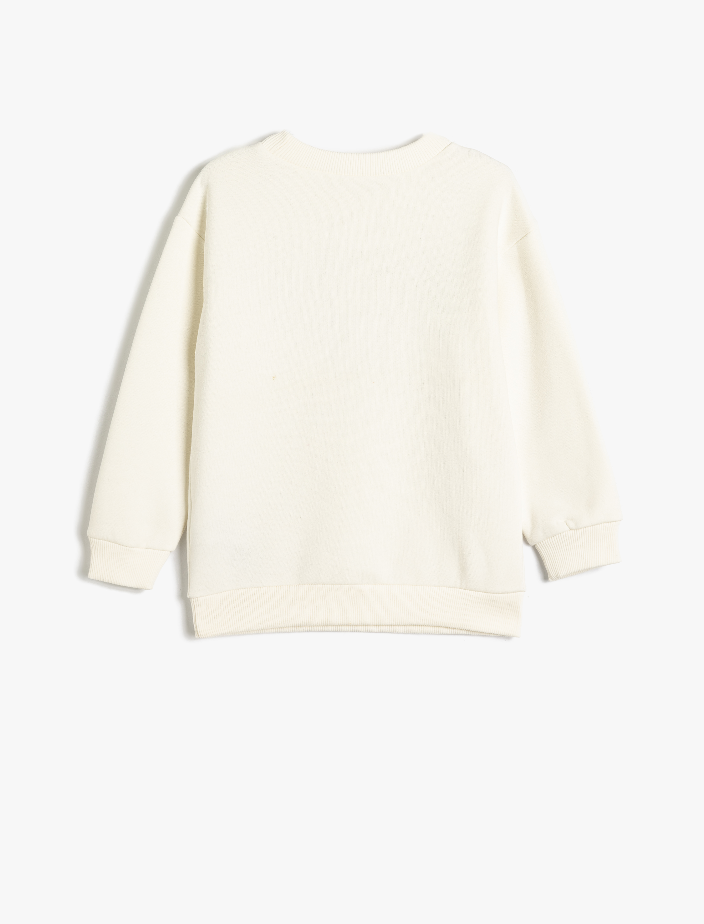  Erkek Çocuk Slogan Baskılı Sweatshirt Bisiklet Yaka Pamuk Karışımlı Şardonlu