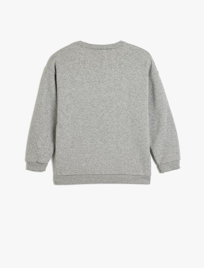 Erkek Çocuk Marvel Sweatshirt Lisanslı Bisiklet Yaka Pamuk Karışımlı Şardonlu