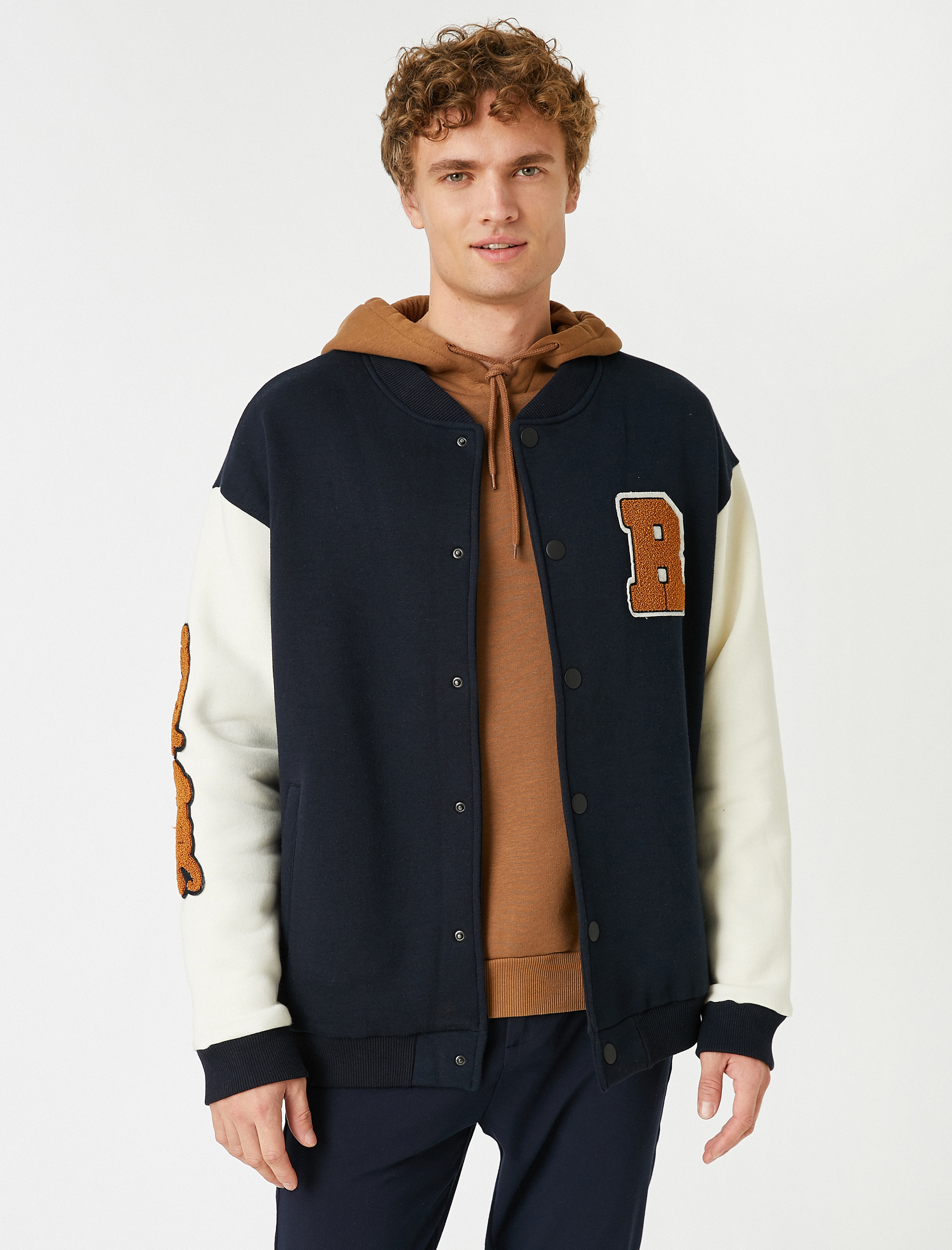 Baskılı Kolej Ceket