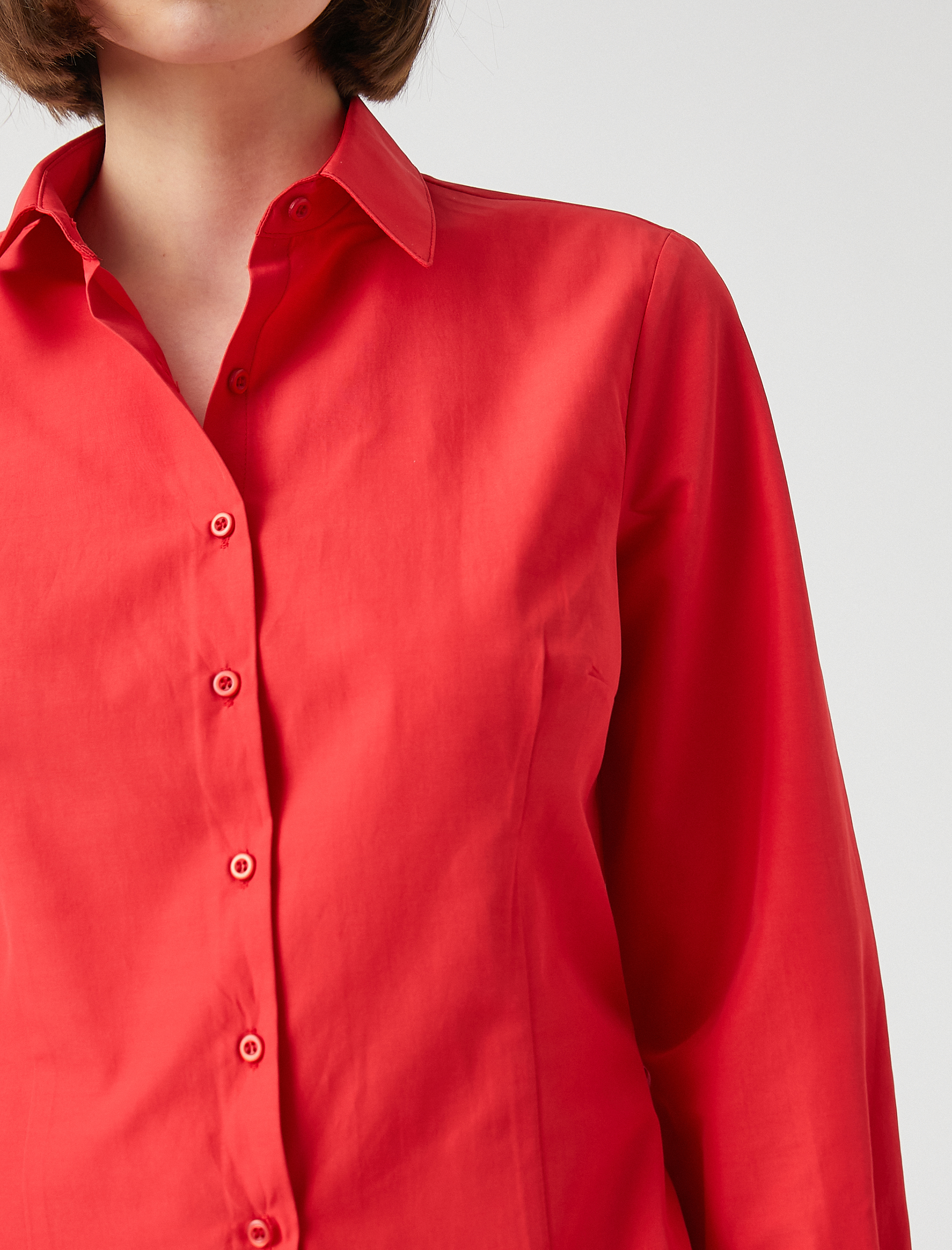   Düğmeli Gömlek Uzun Kollu