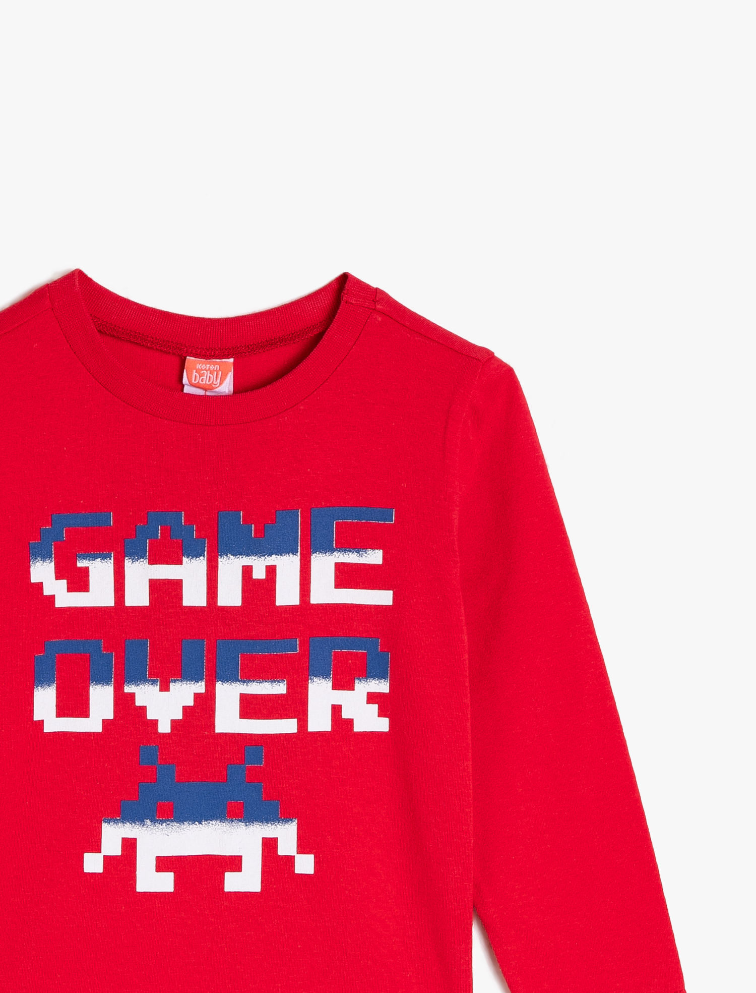  Erkek Bebek Yazılı Baskılı Tişört