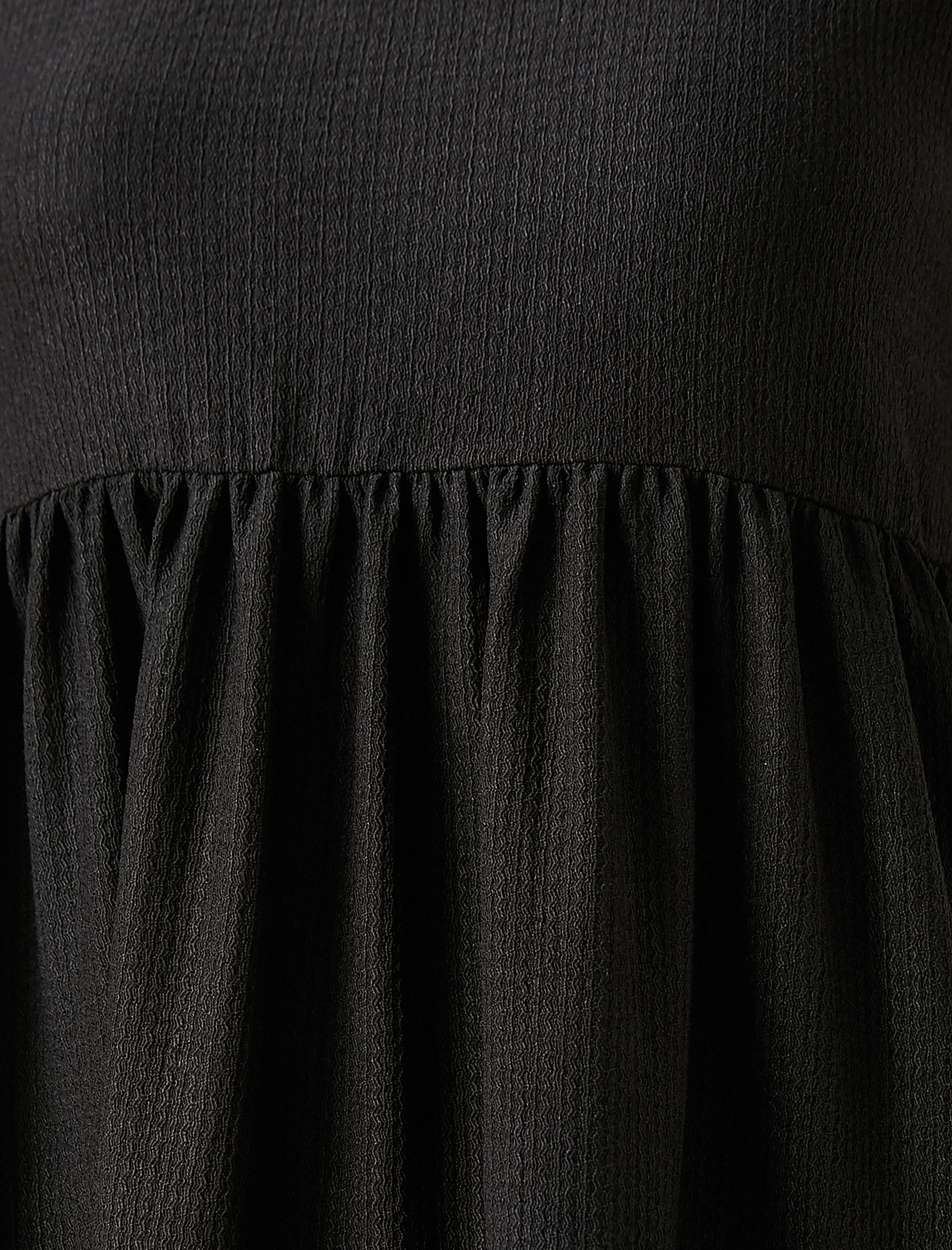   Fırfırlı Elbise Kısa Kollu