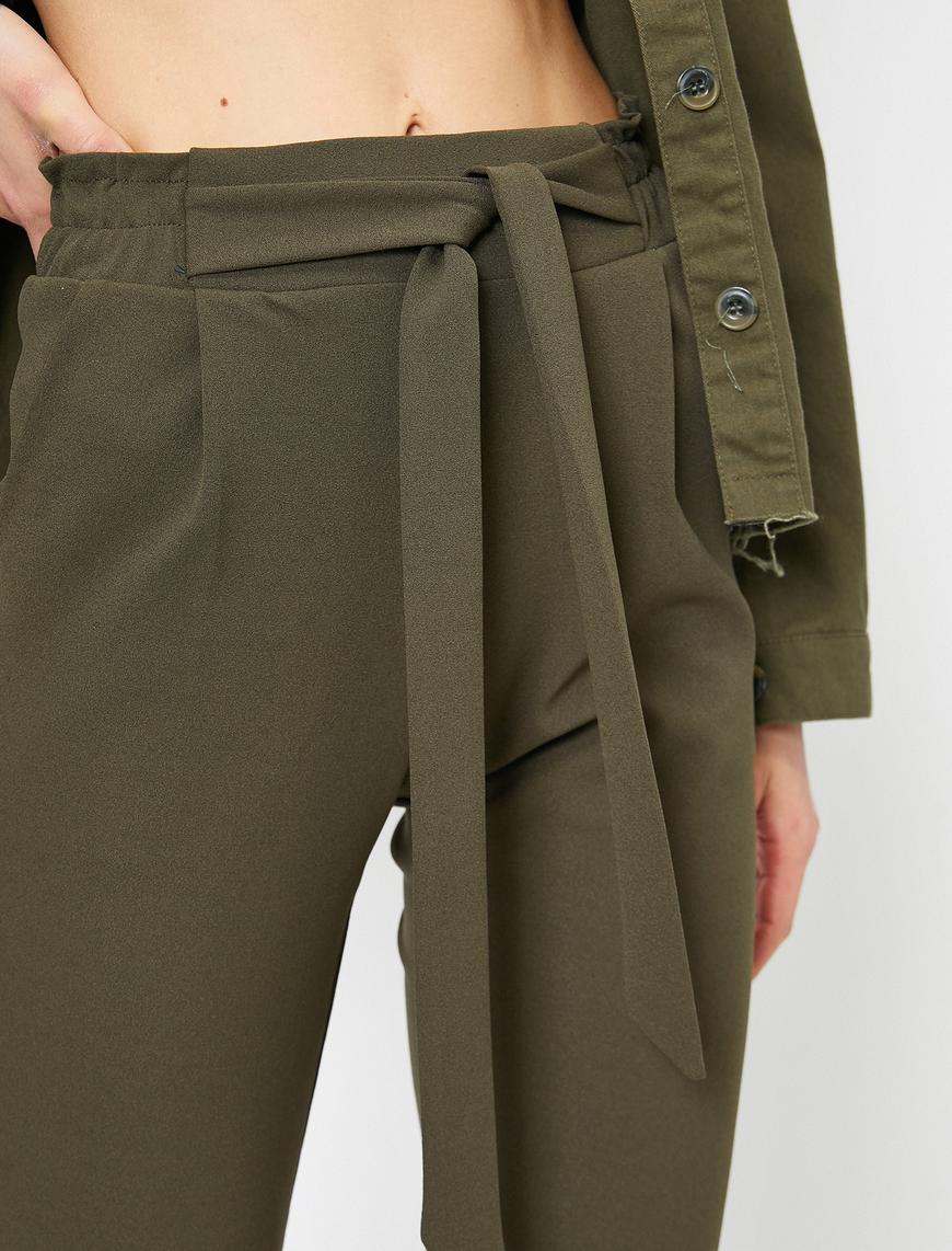   Beli Bağlamalı Pantolon