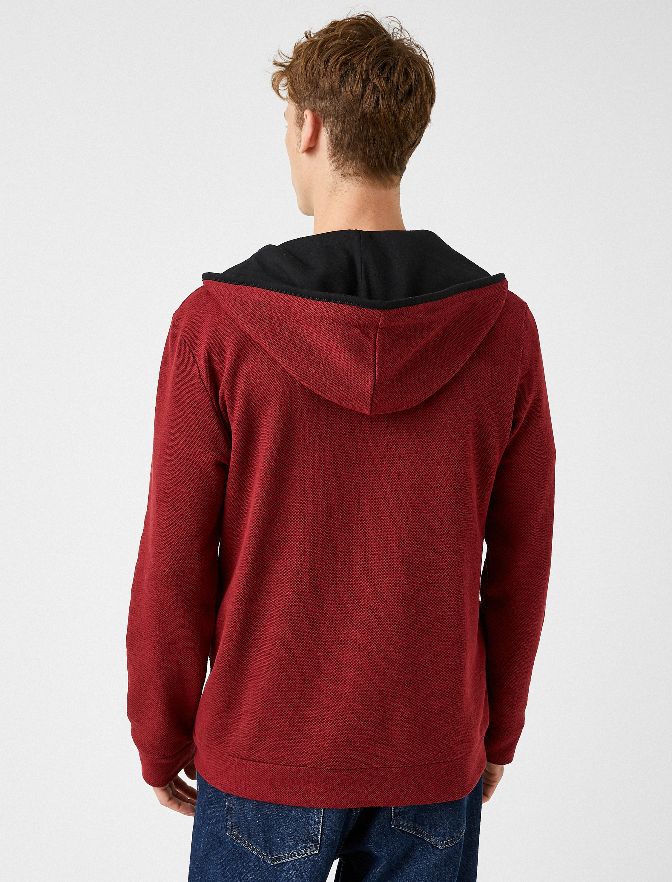   Kapşonlu Sweatshirt Fermuarlı