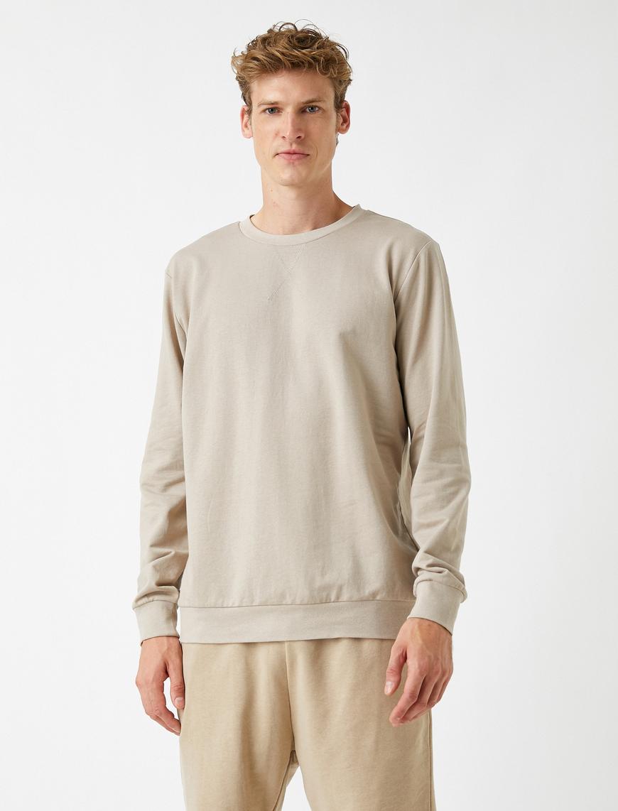   Bisiklet Yaka Sweatshirt