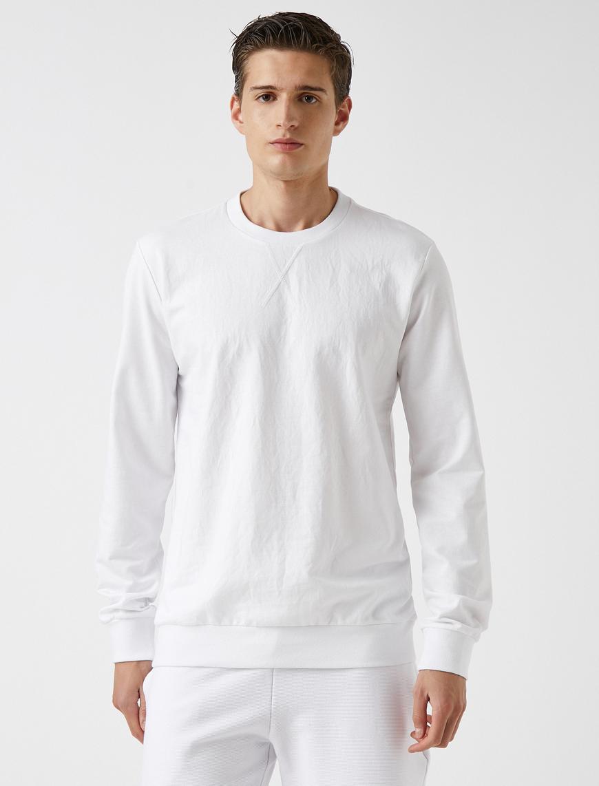   Bisiklet Yaka Sweatshirt