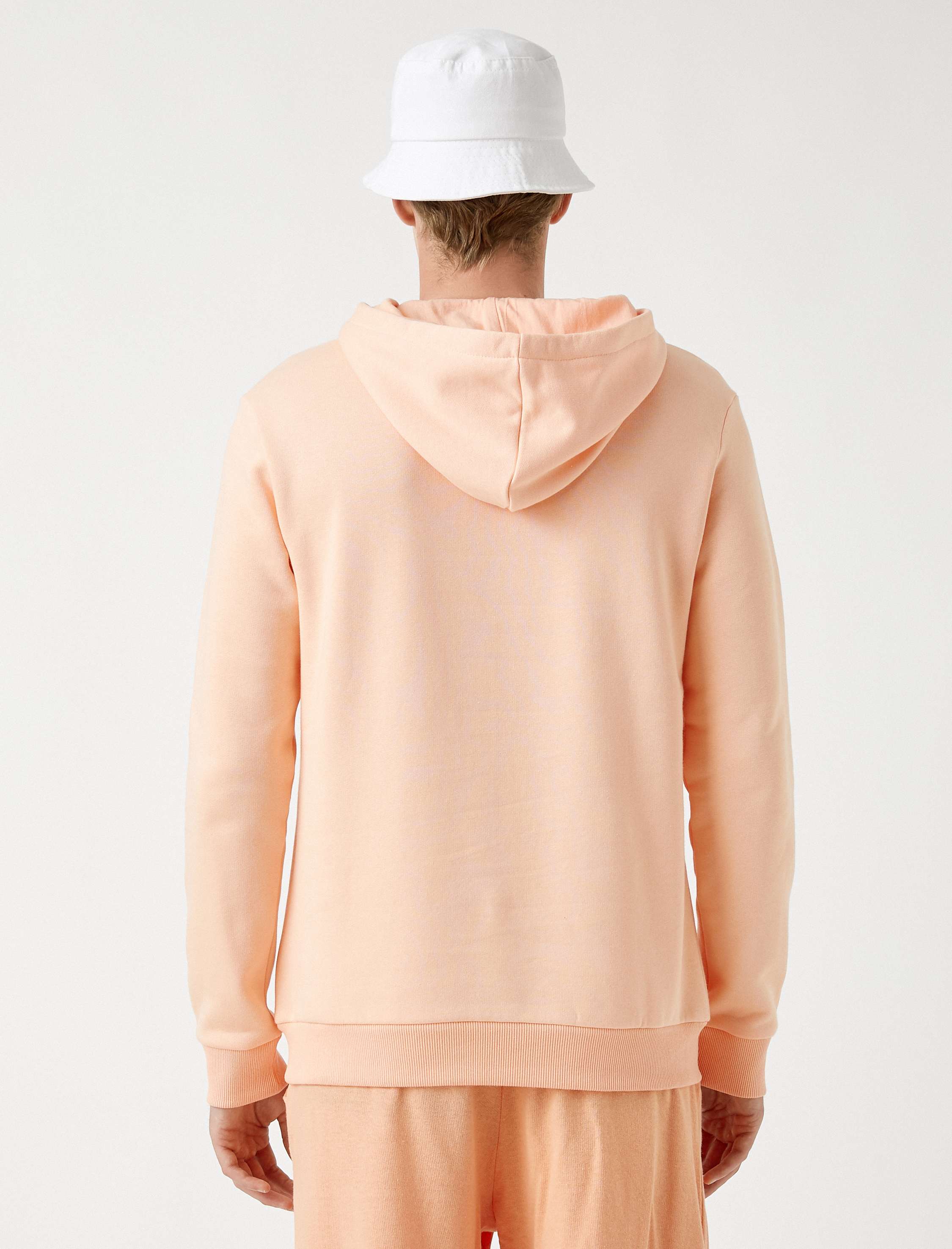   Sloganlı Kapüşonlu Sweatshirt Baskılı