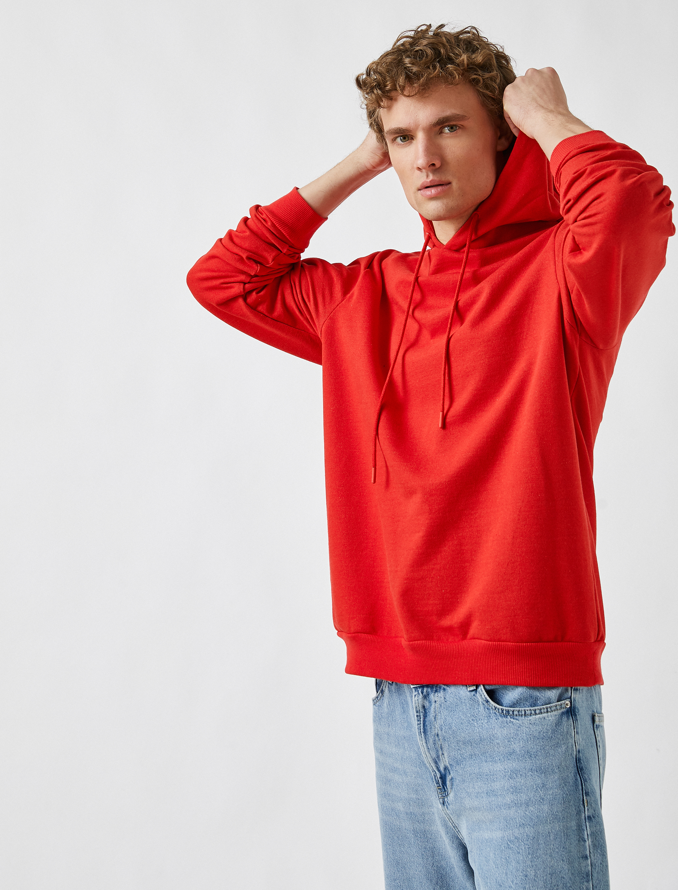 Basic Kapüşonlu Sweatshirt