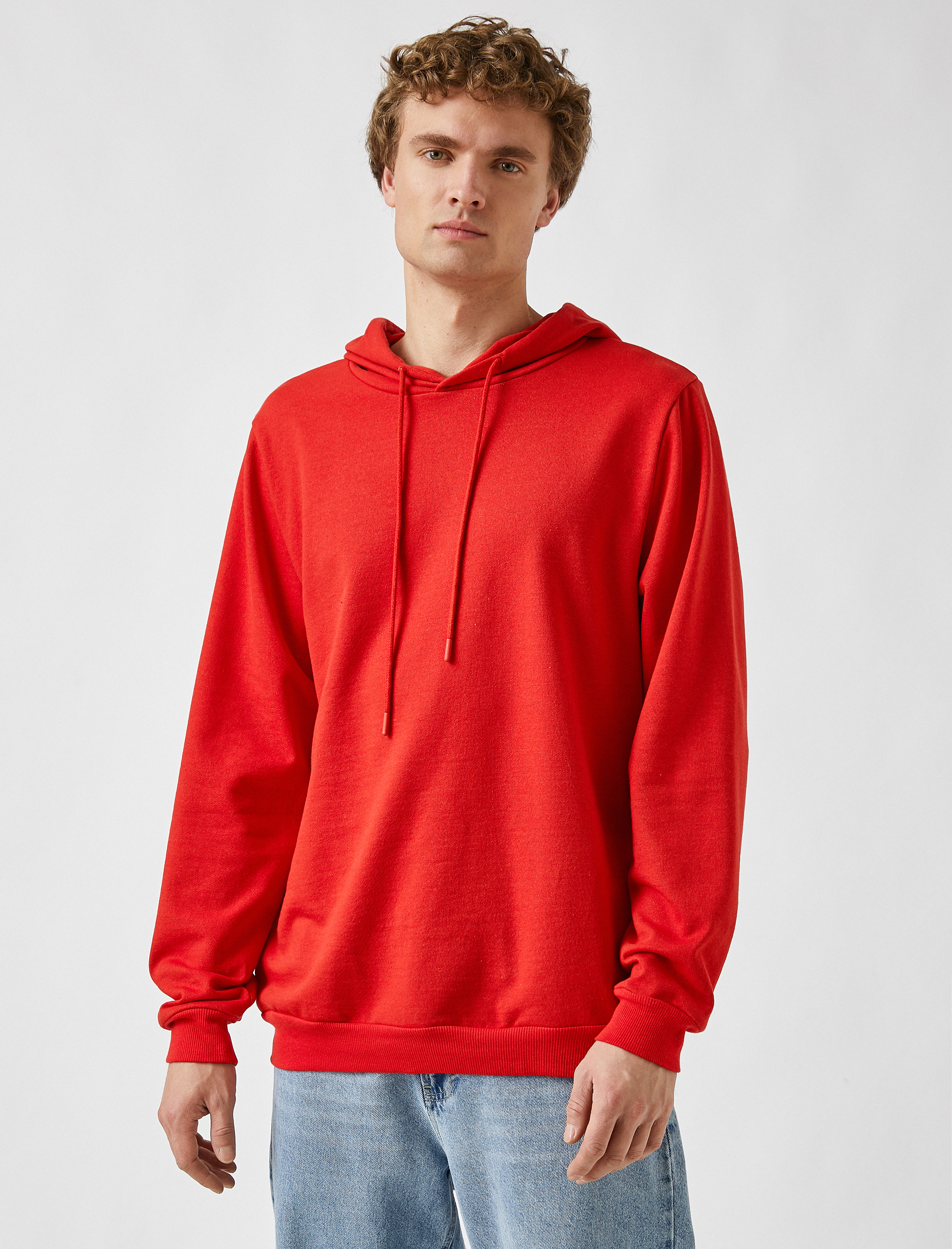 Basic Kapüşonlu Sweatshirt
