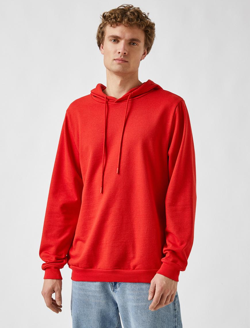   Basic Kapüşonlu Sweatshirt