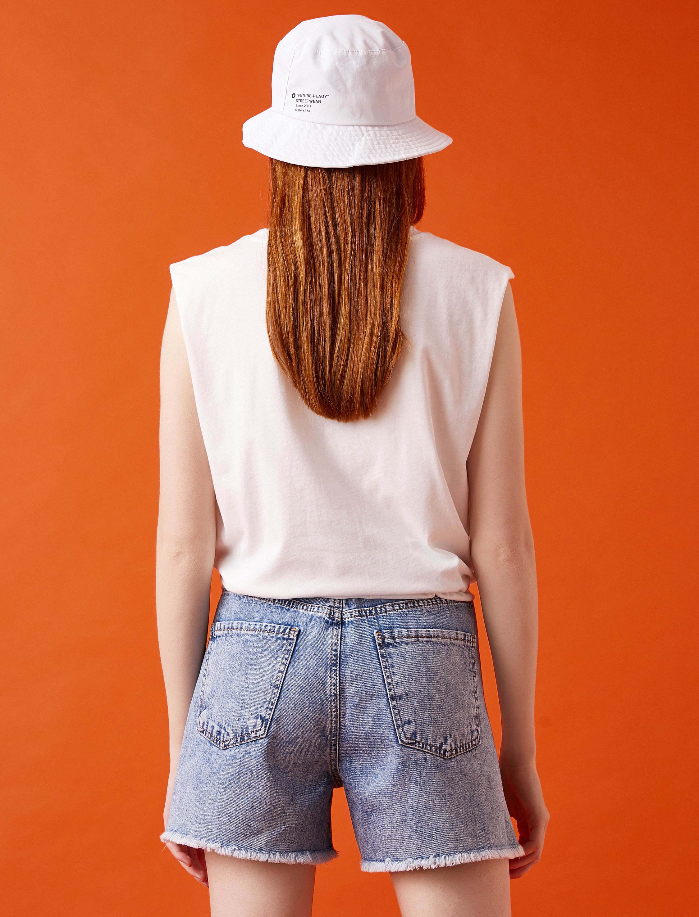   Vatkalı Atlet Yazılı Baskılı Pamuklu