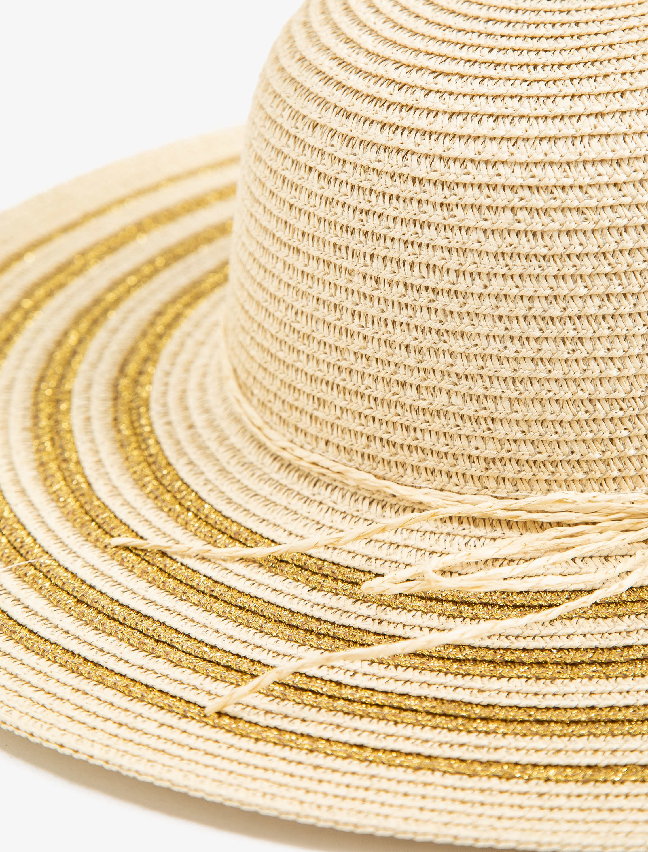  Kadın Desenli Hasır Şapka