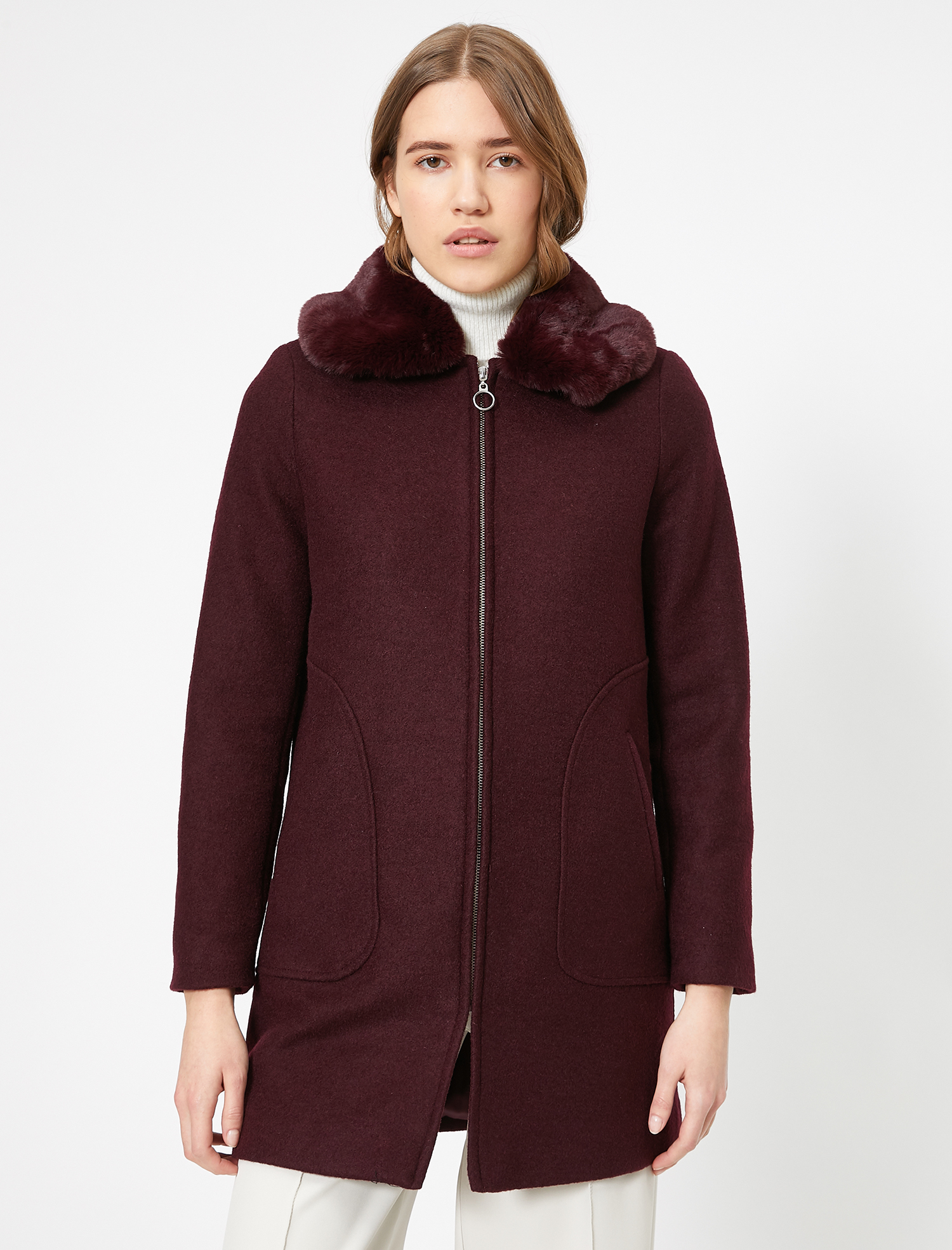   Suni Kürk Detaylı Kaban