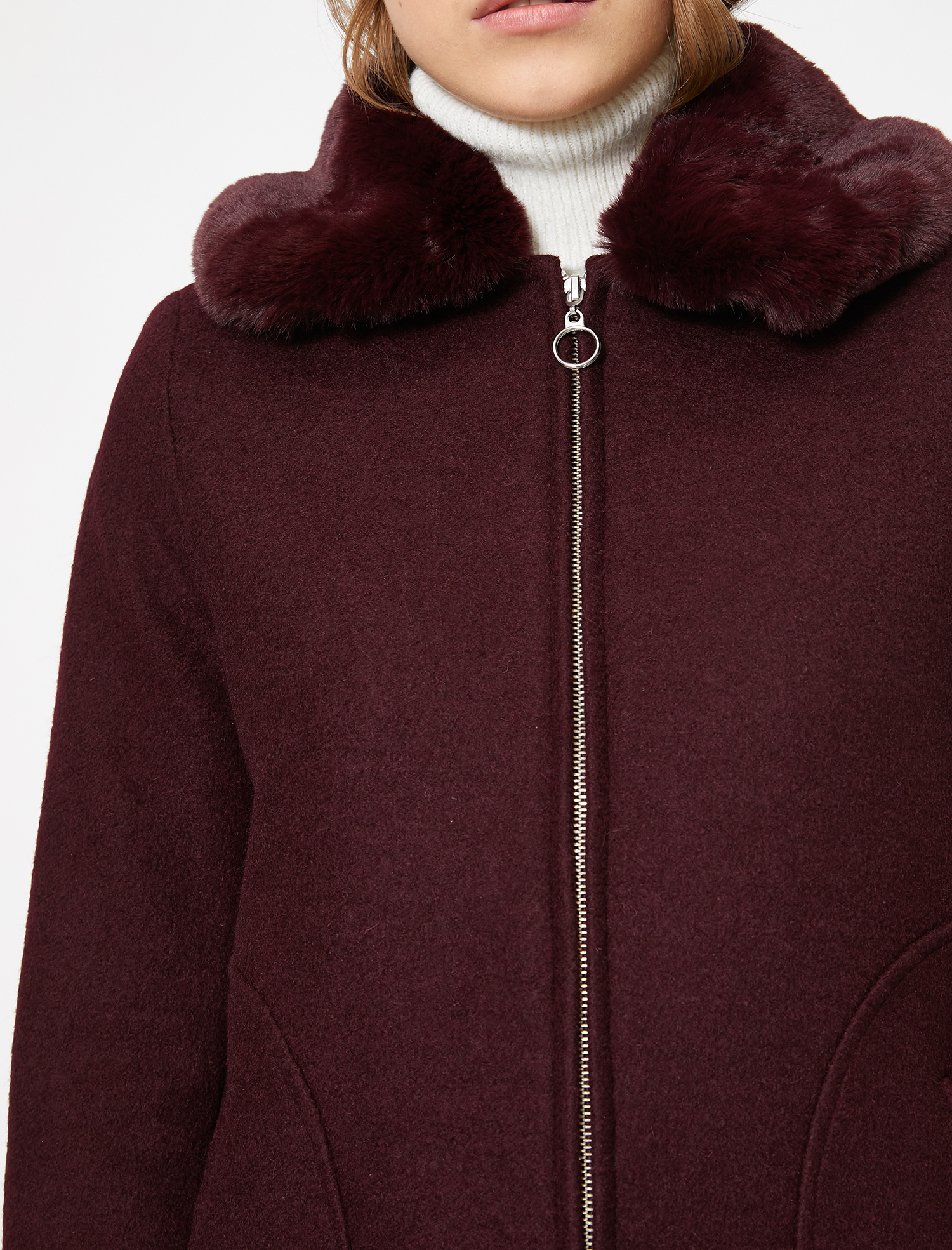   Suni Kürk Detaylı Kaban