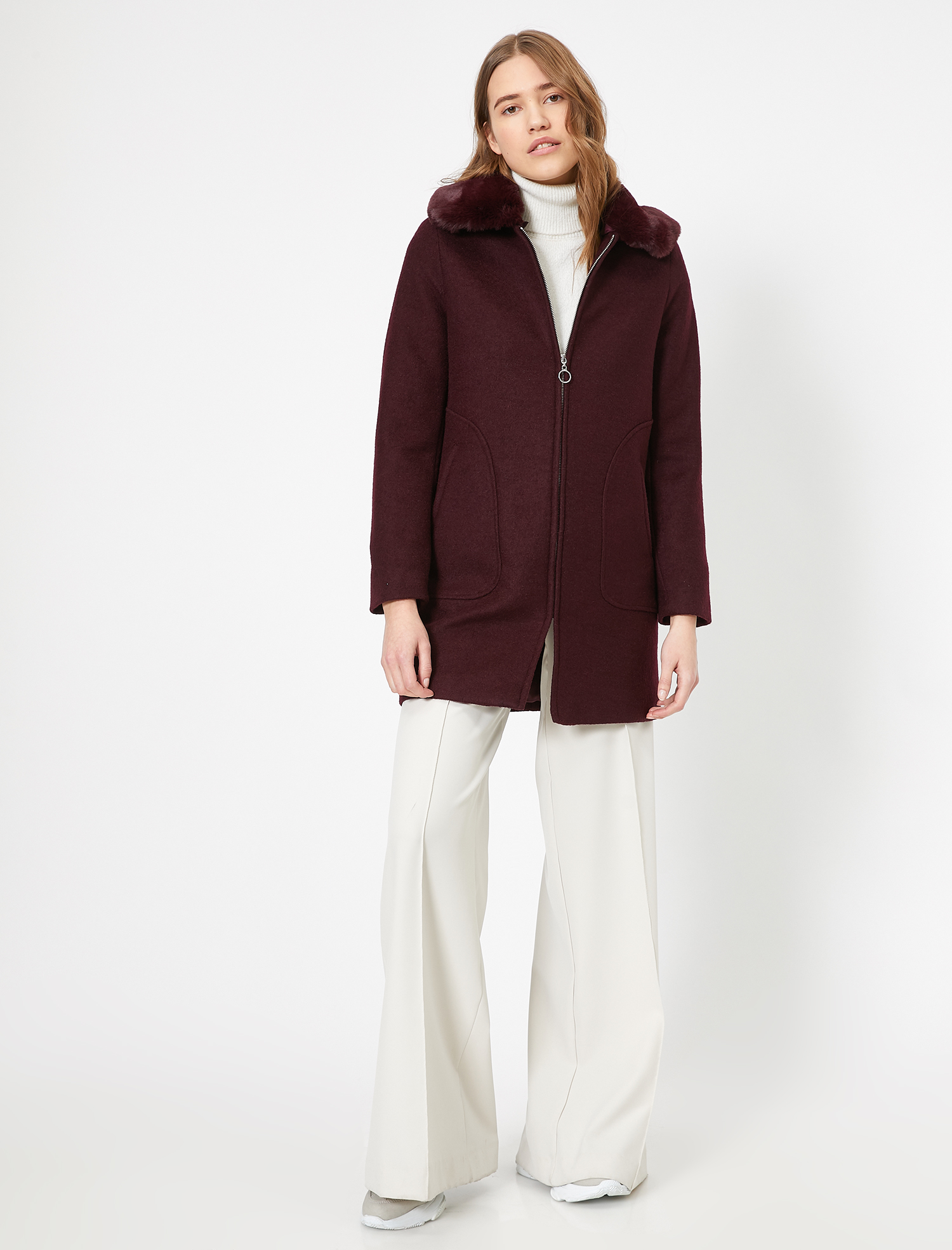   Suni Kürk Detaylı Kaban