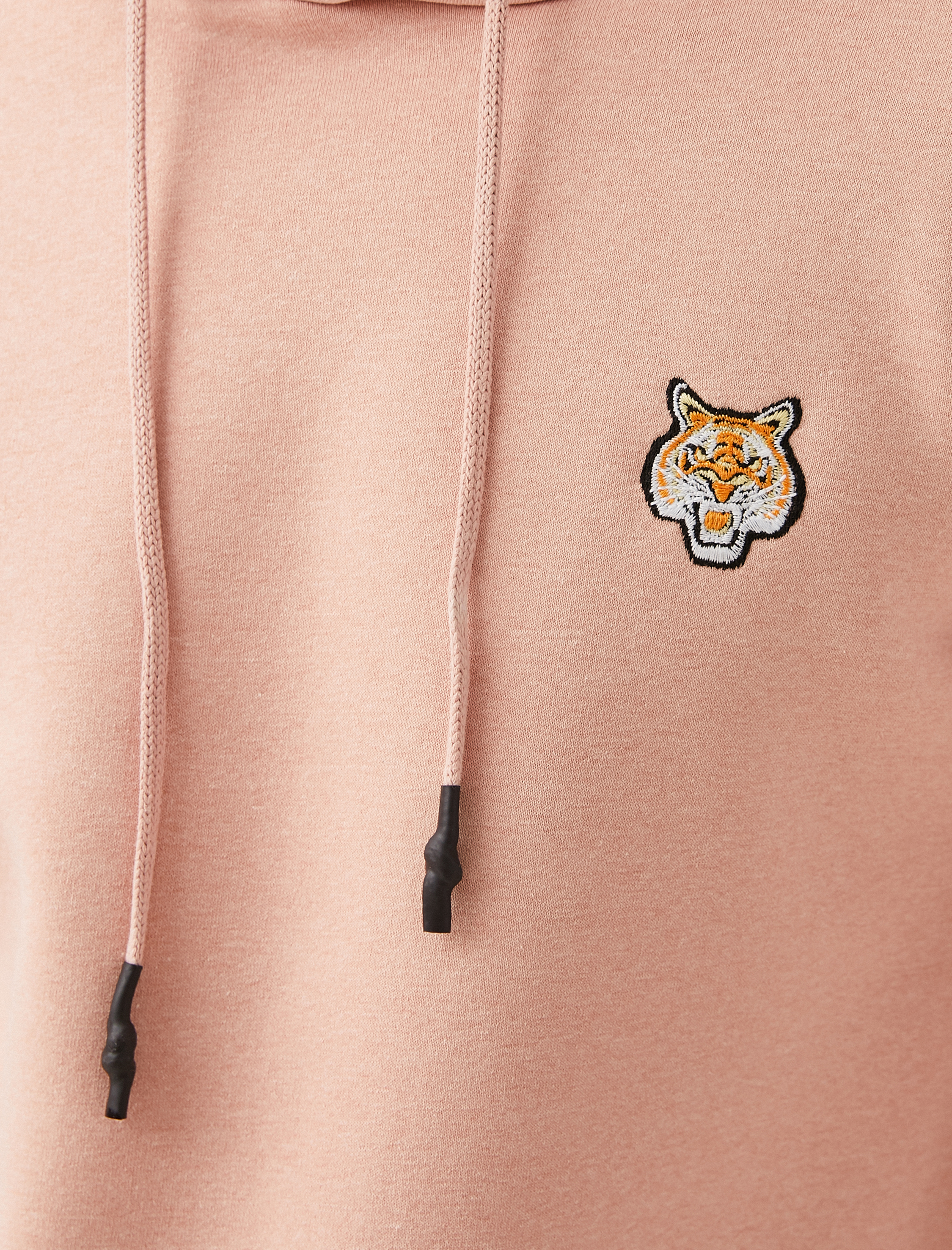   Kaplan Nakışlı Sweatshirt Kapüşonlu