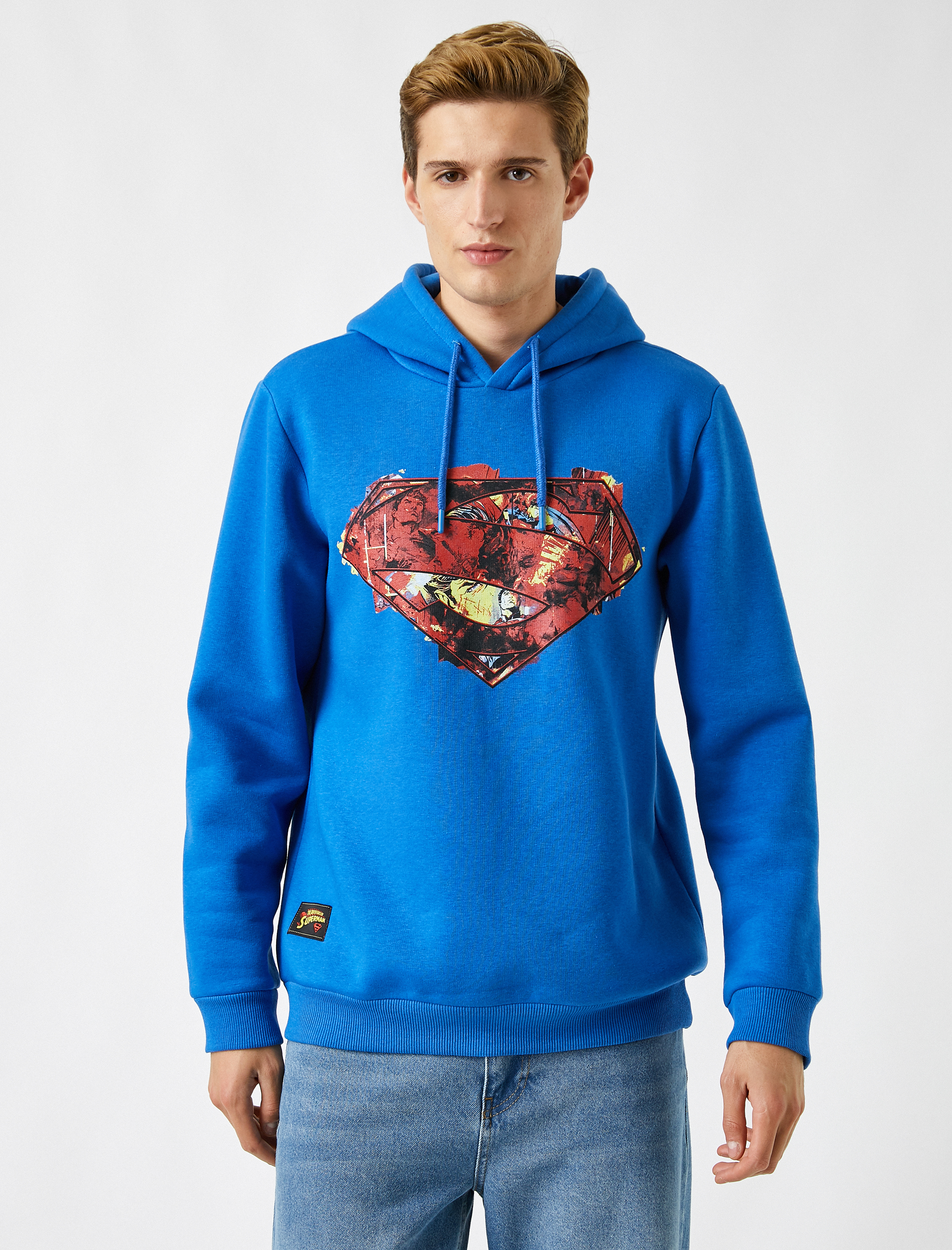   Superman Kapşonlu Sweatshirt Lisanslı Baskılı