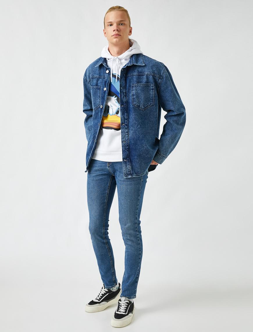   Skinny Fit Kot Pantolon - Michael Jean