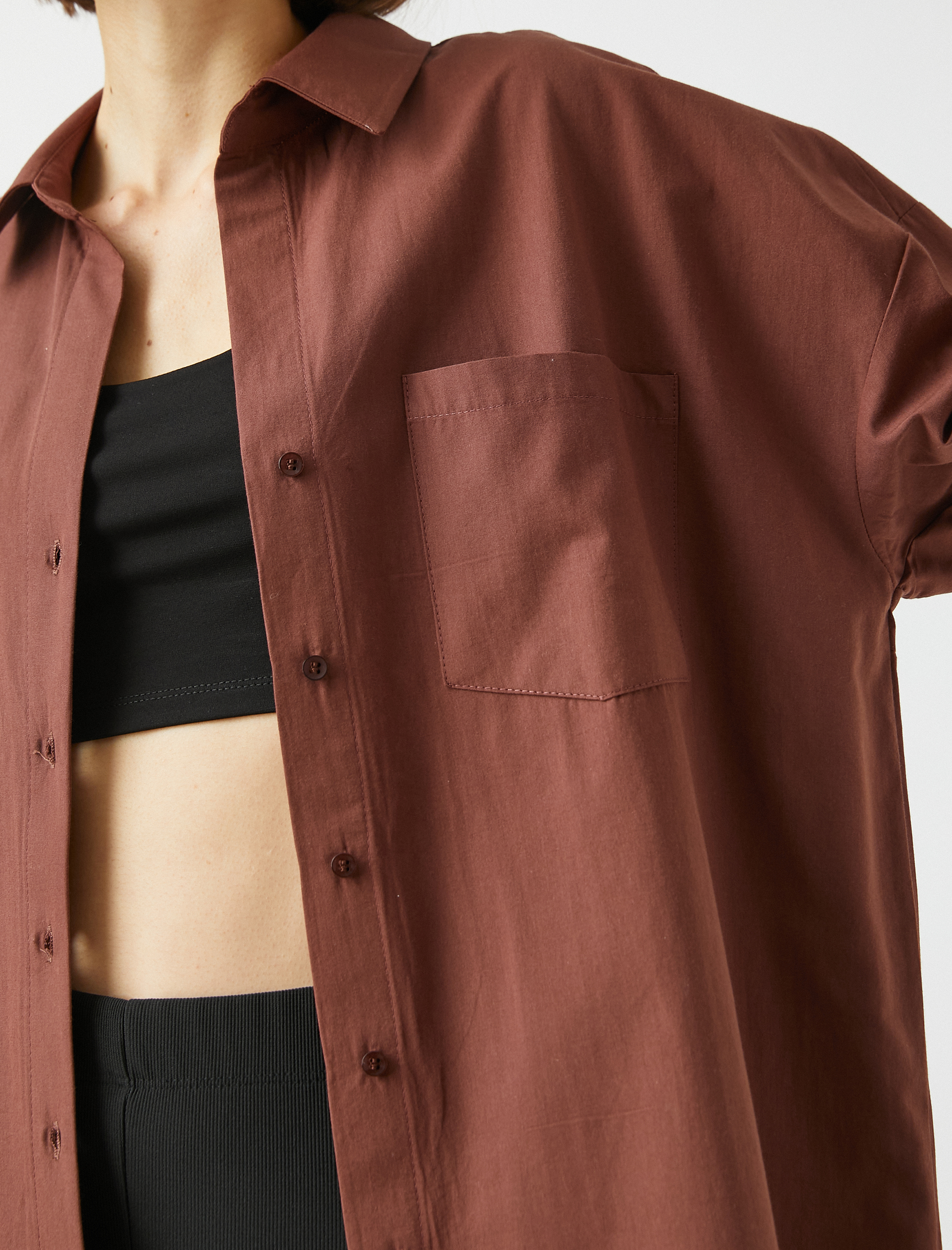   Oversize Poplin Gömlek