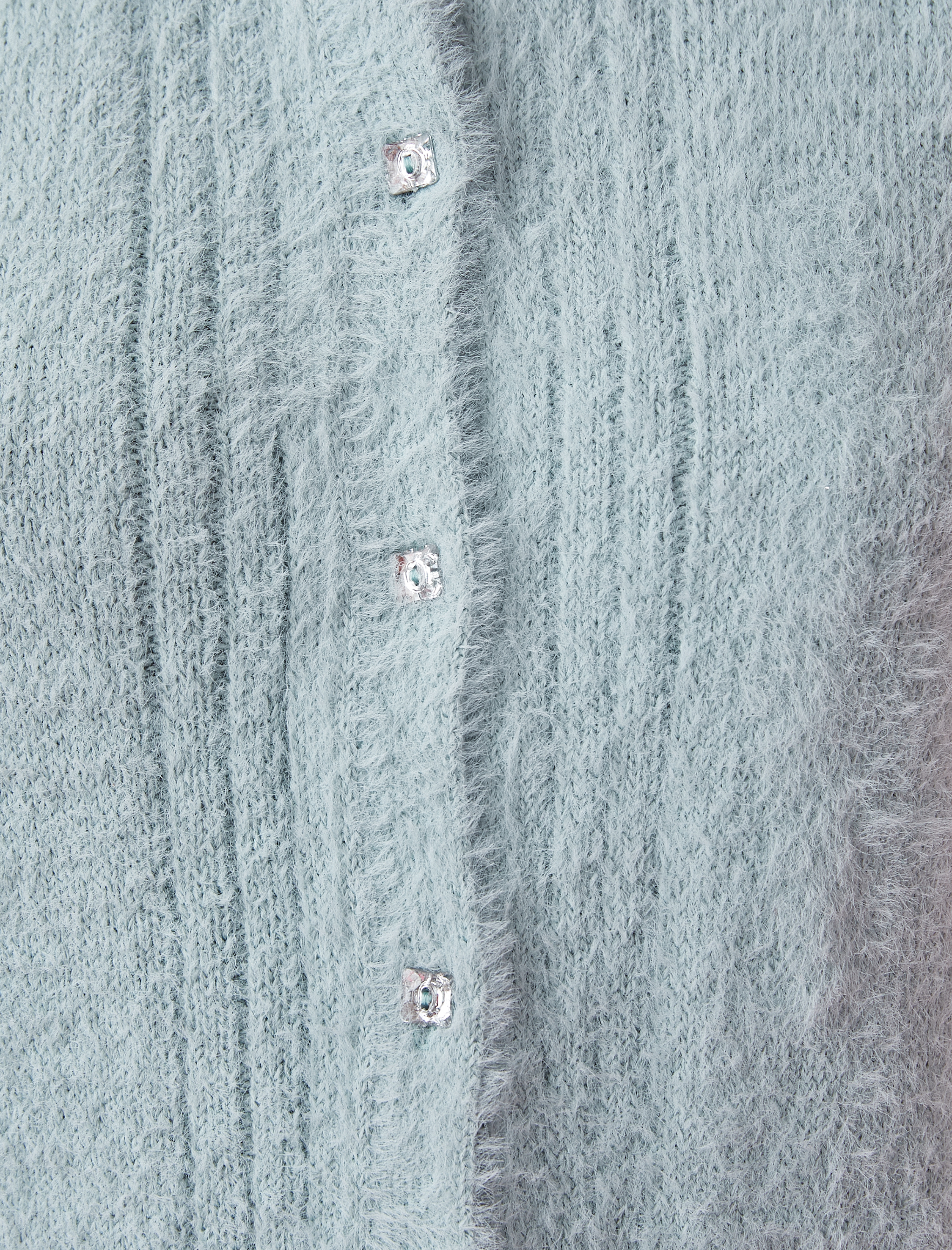   Bisiklet Yaka Düğme Detaylı Triko Hırka