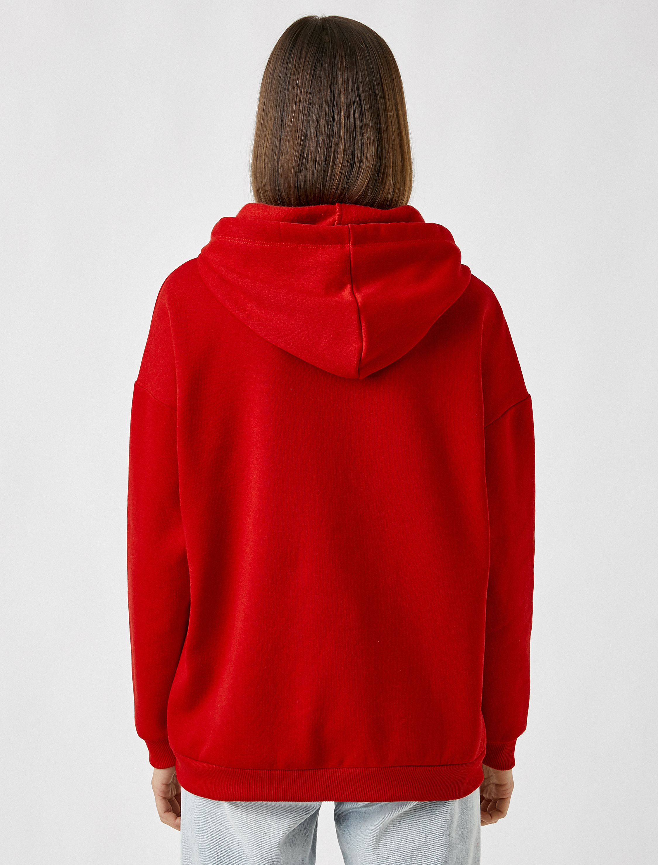   Kapüşonlu Baskılı Sweatshirt