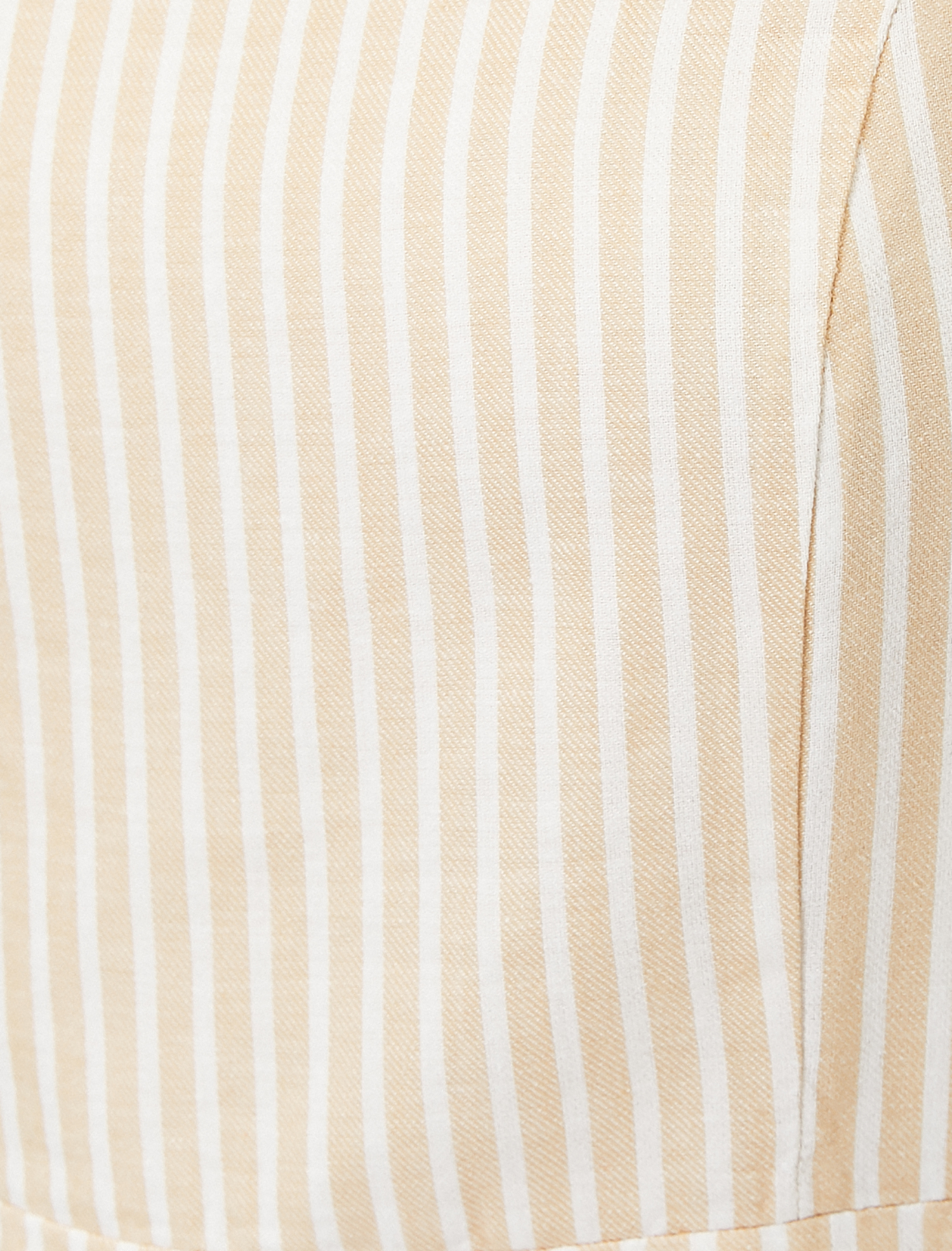   Çizgili Elbise Keten Karışımlı