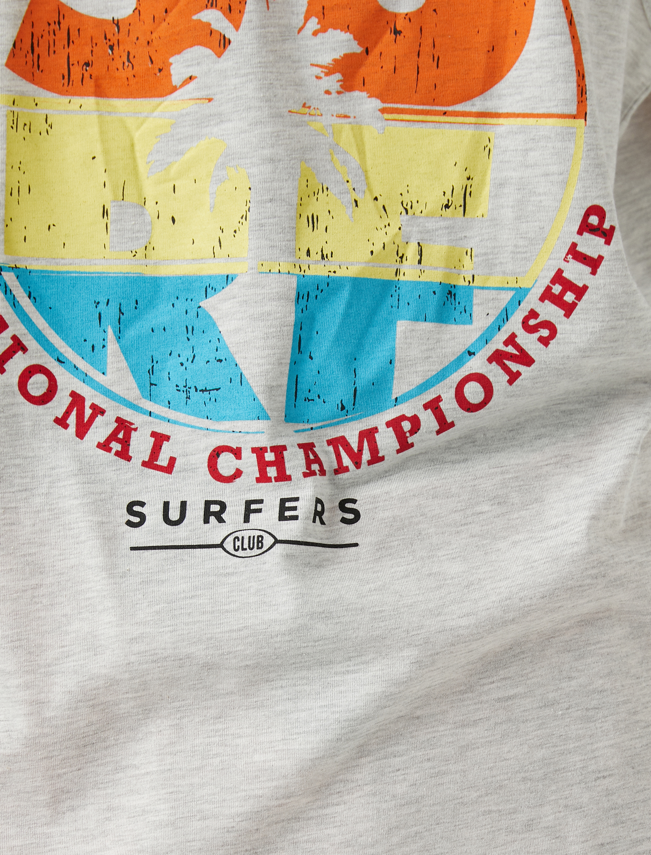 Sörf Baskılı Kolsuz Tişört