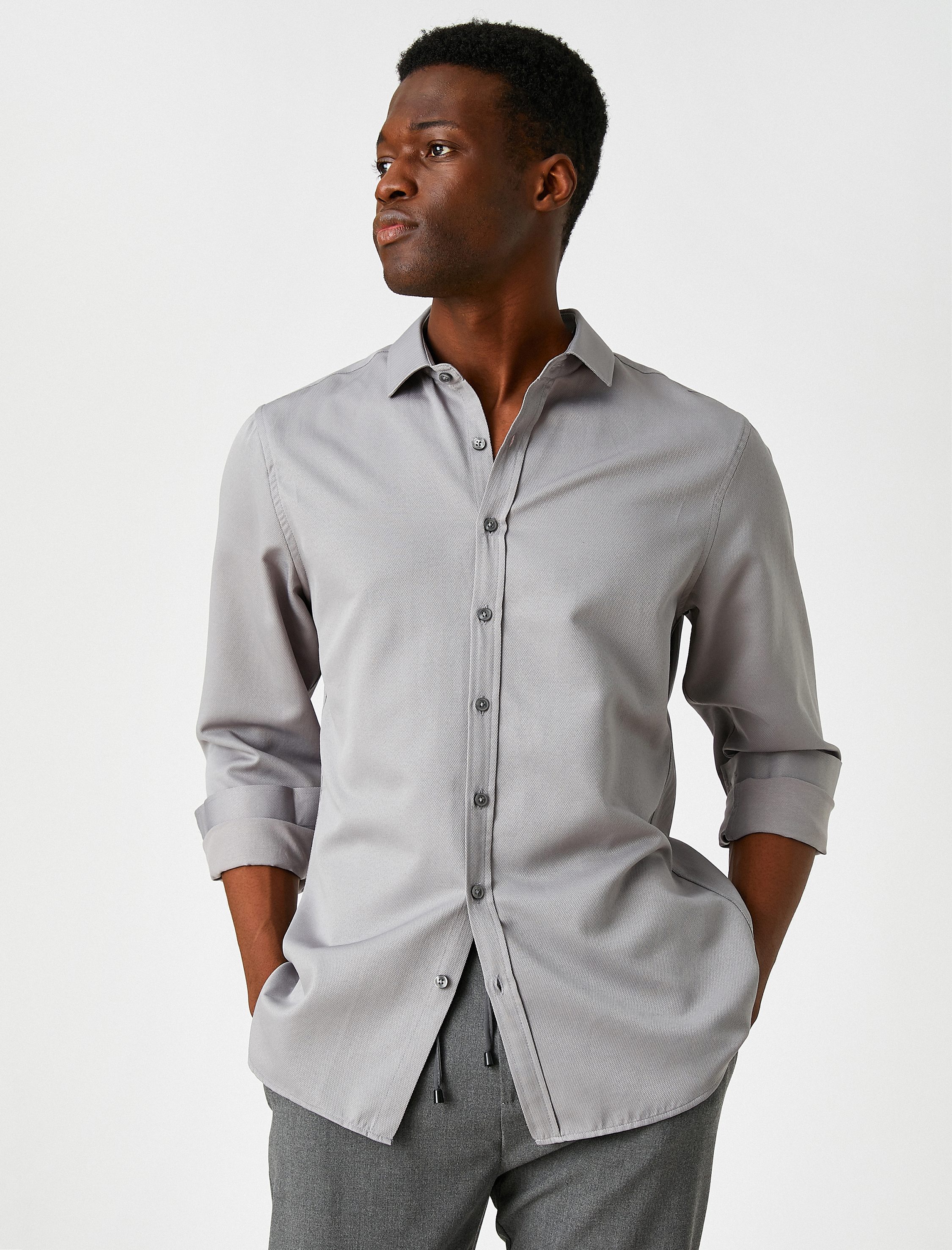   Spor Gömlek Slim Fit Non Iron